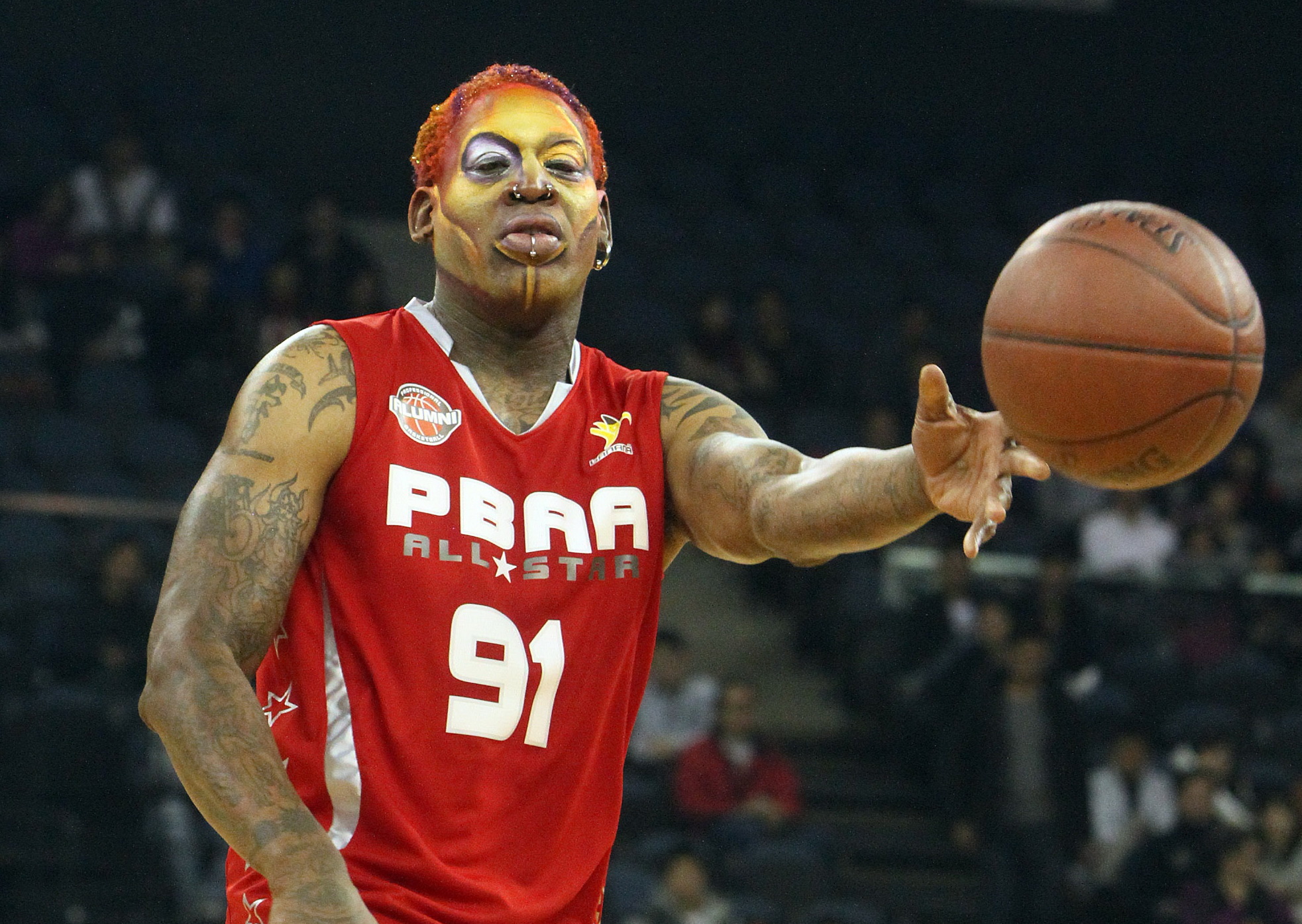 Dennis Rodman, Hoops hair, Tattoos, 1970x1400 HD Desktop