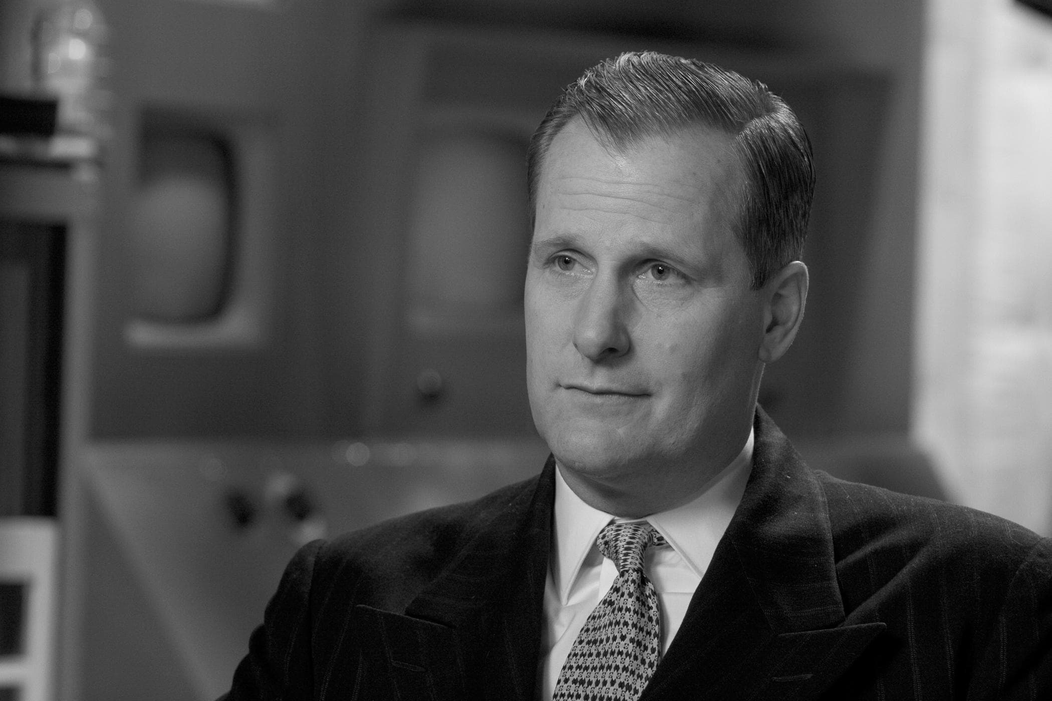 Jeff Daniels, Monochrome wallpaper, 58928 px, 2100x1400 HD Desktop