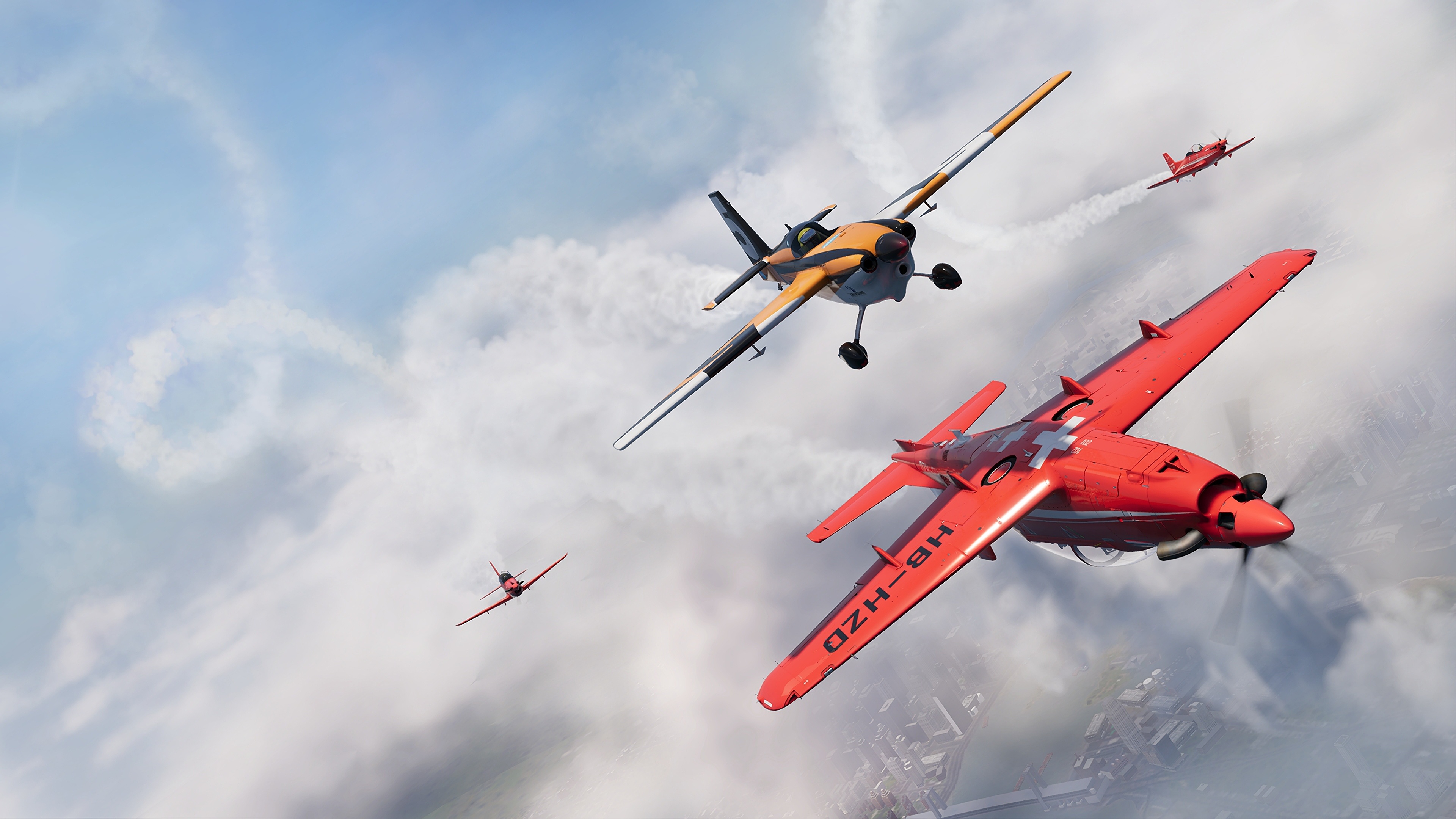 HB-HZD-Pilatus PC-21, Aerobatics Wallpaper, 3840x2160 4K Desktop