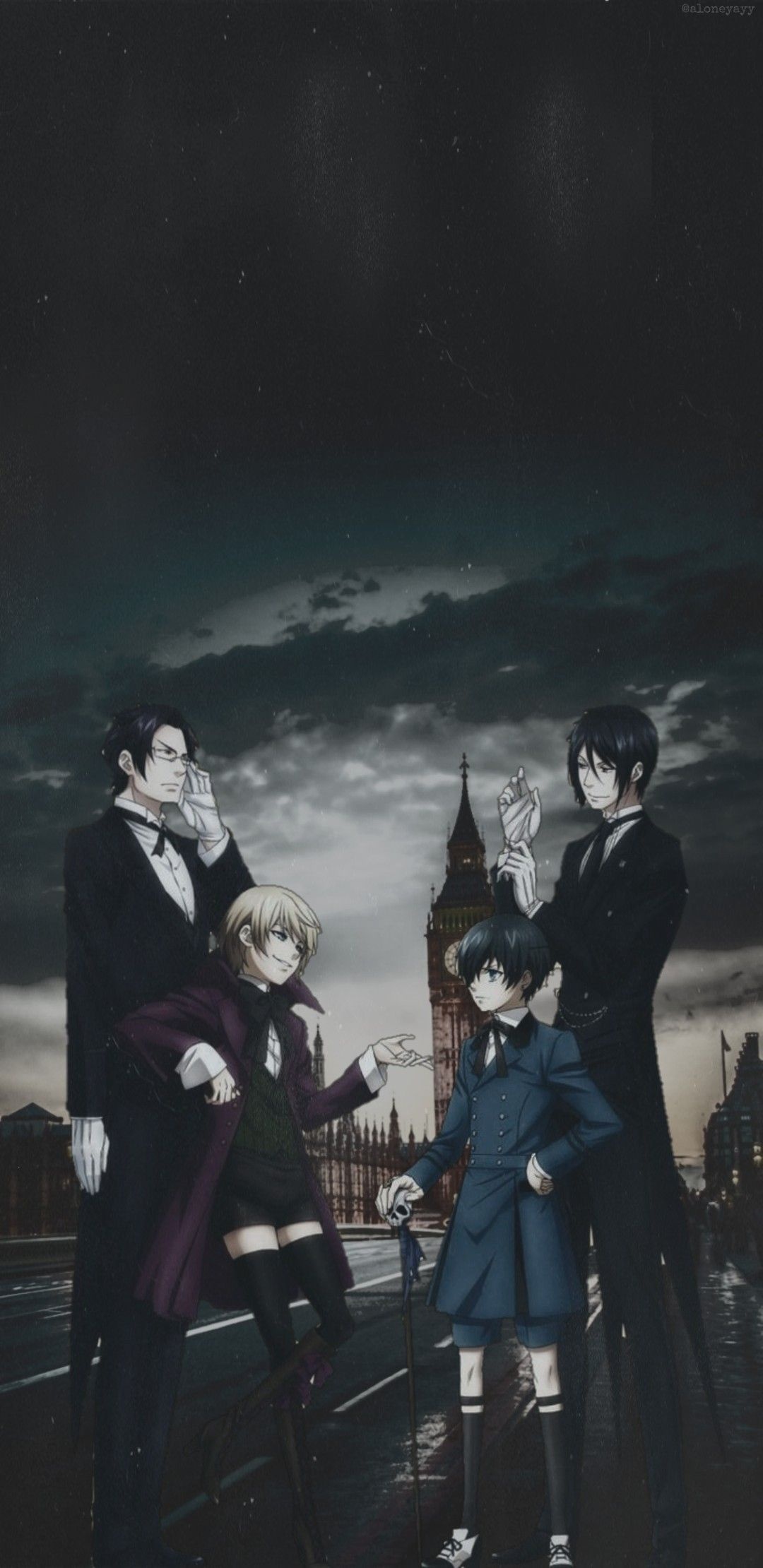 Black Butler, Mysterious undertaker, Intriguing plot twists, Devilishly good, 1080x2220 HD Phone