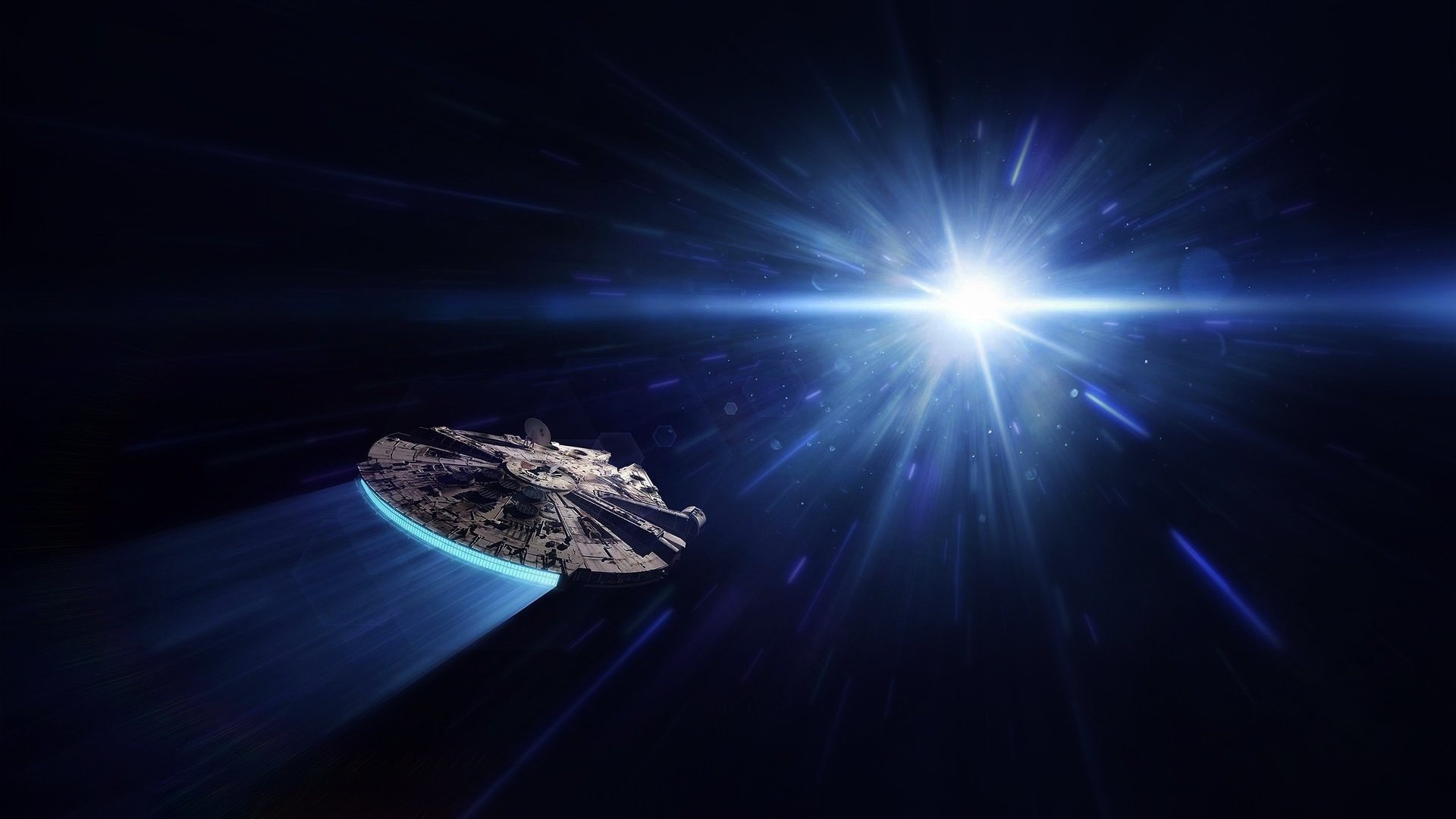 Hyperspace, Millennium Falcon Wallpaper, 1920x1080 Full HD Desktop