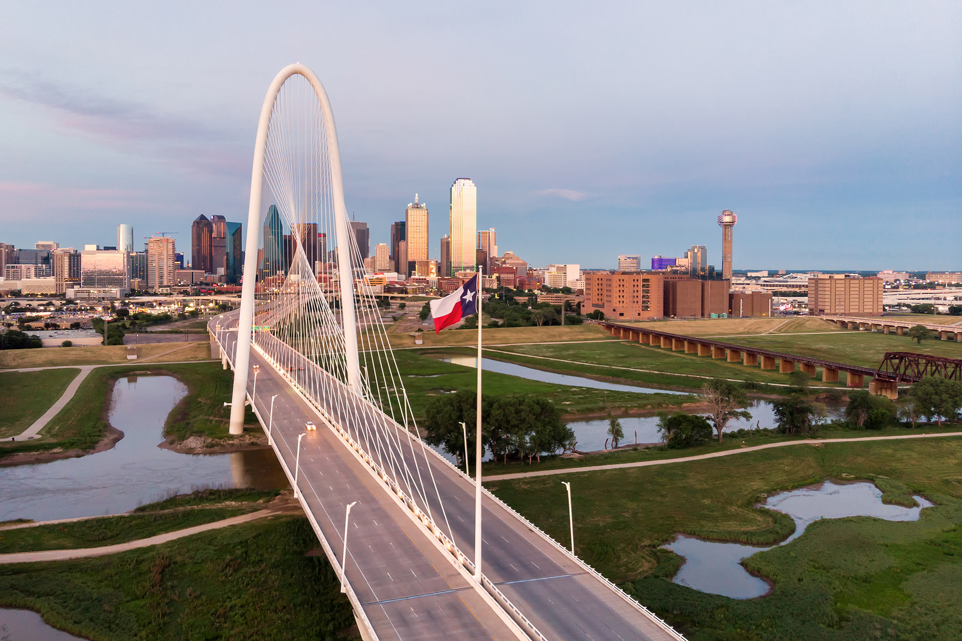 Margaret Hunt Hill Bridge, Dallas (Texas) Wallpaper, 1970x1320 HD Desktop