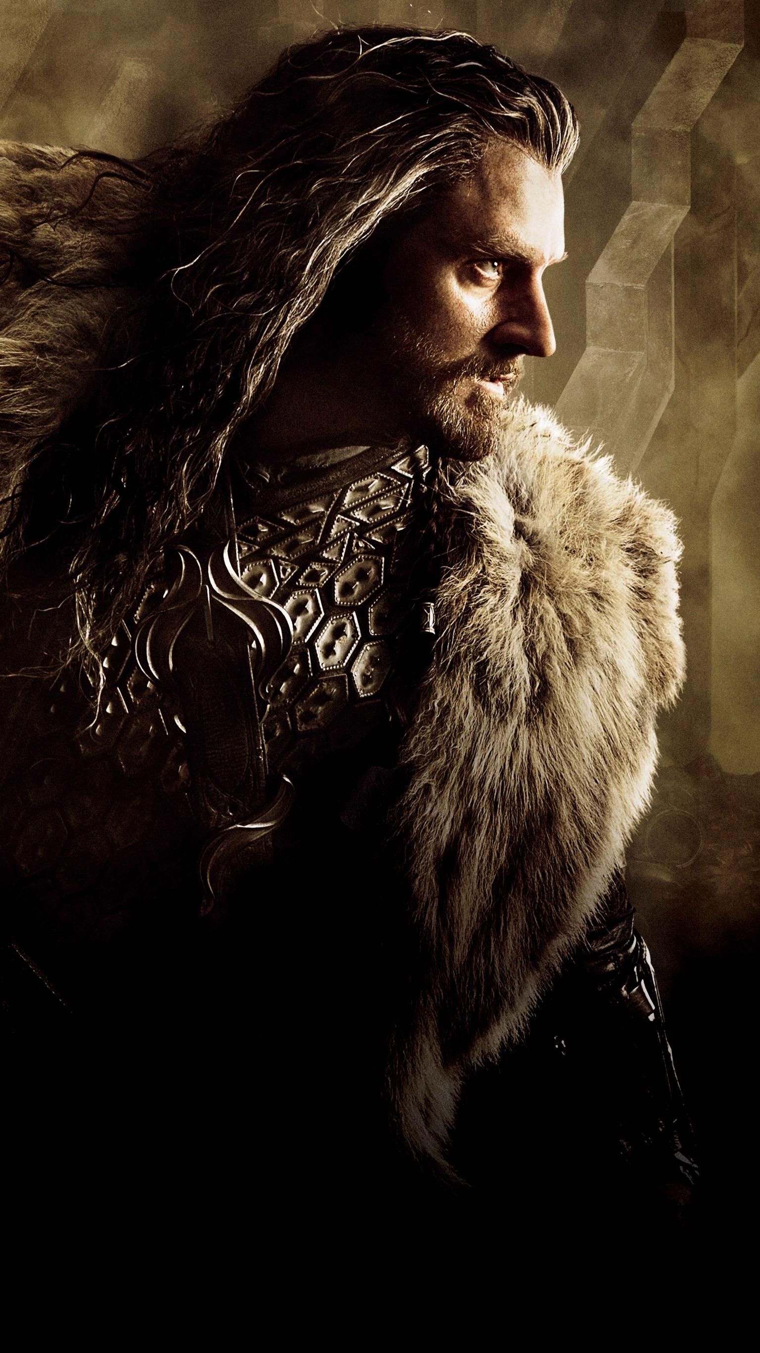 Phone wallpaper, Middle-earth fanart, Thorin Oakenshield, Noble dwarf, 1540x2740 HD Phone