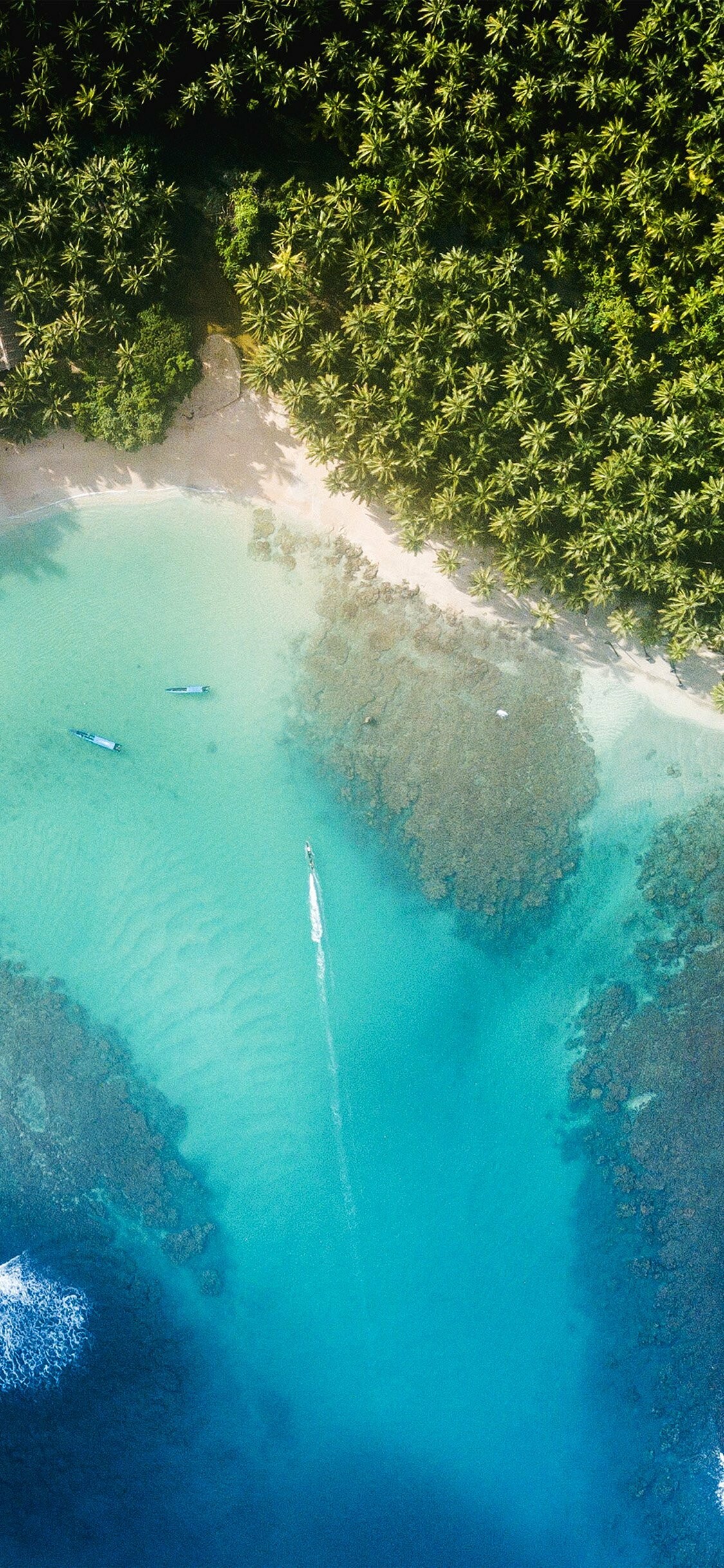 Aerial view, Summer Wallpaper, 1130x2440 HD Phone