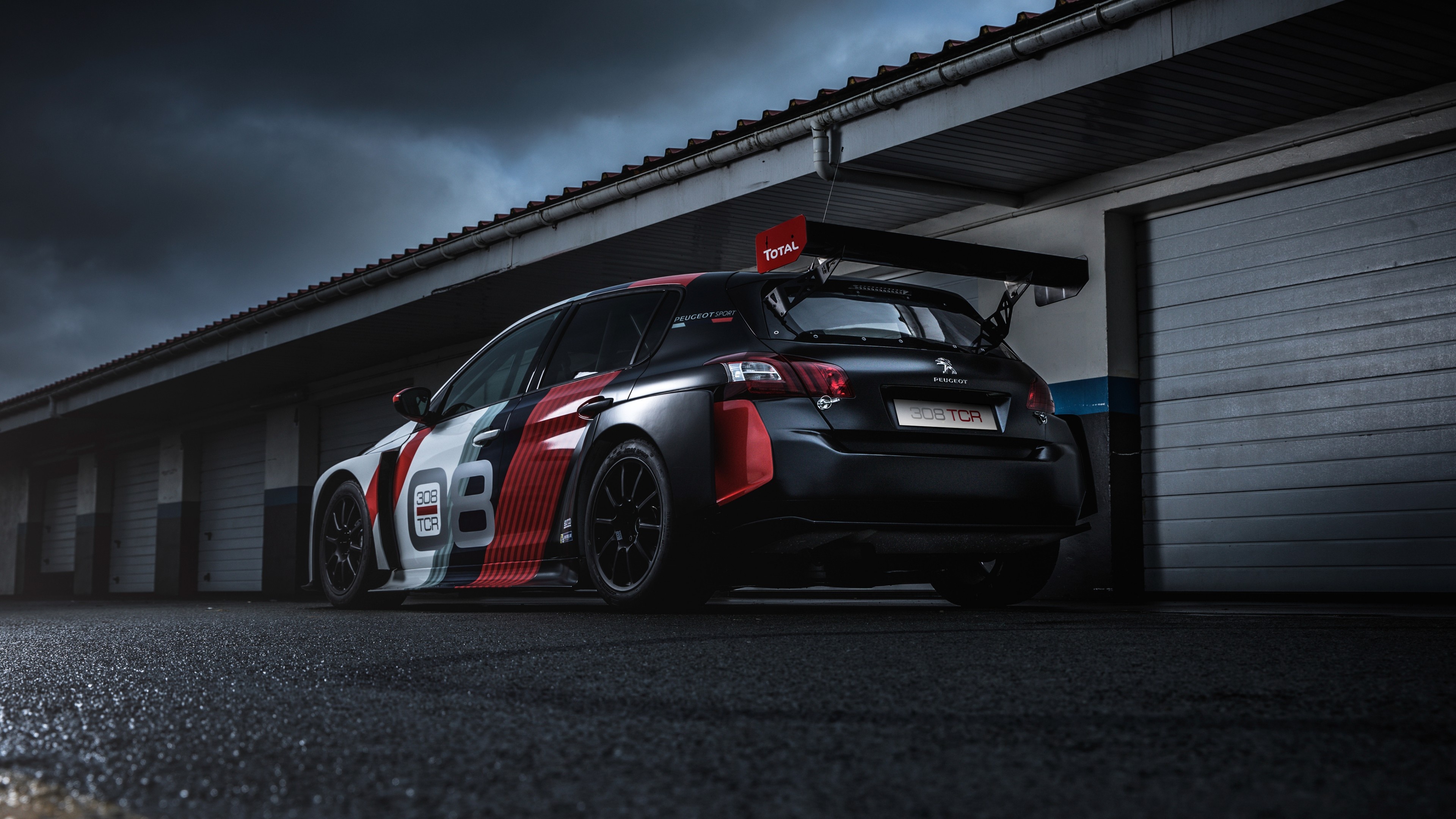 Peugeot 308 TCR, Sleek racer, Cars and bikes, 4K wallpaper, 3840x2160 4K Desktop