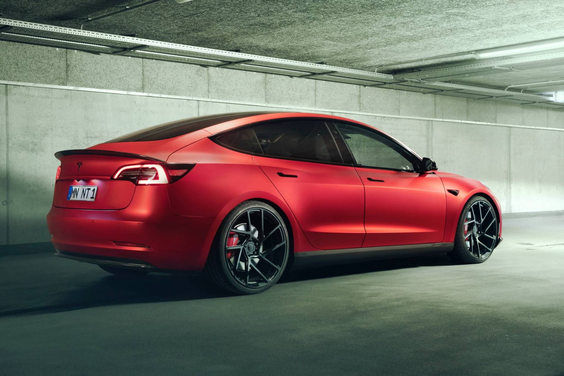 Tesla Model 3, Novitec rear, Captivating wallpapers, Rear three quarter, 1920x1280 HD Desktop