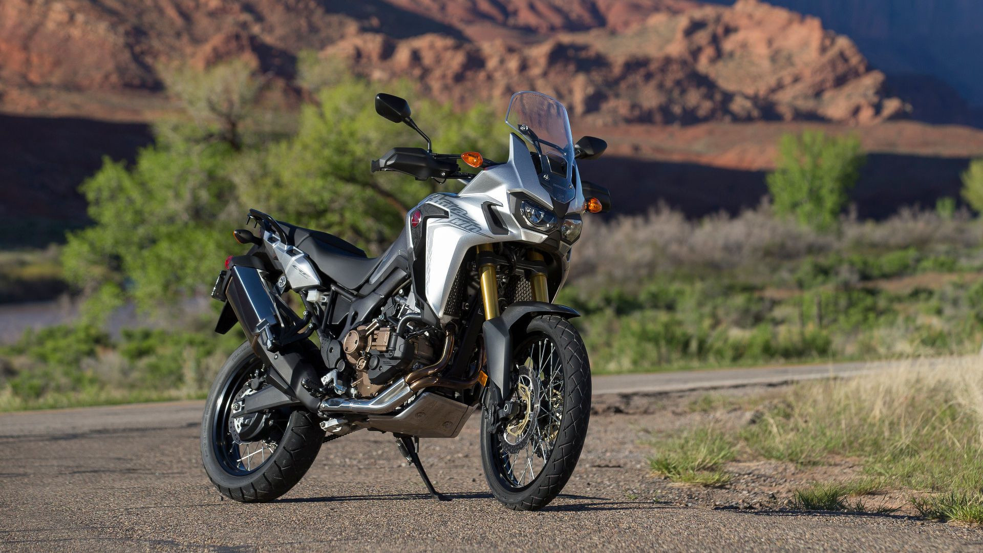 Honda Africa Twin, Thrilling ride, Moto adventure, All-terrain capability, 1920x1080 Full HD Desktop