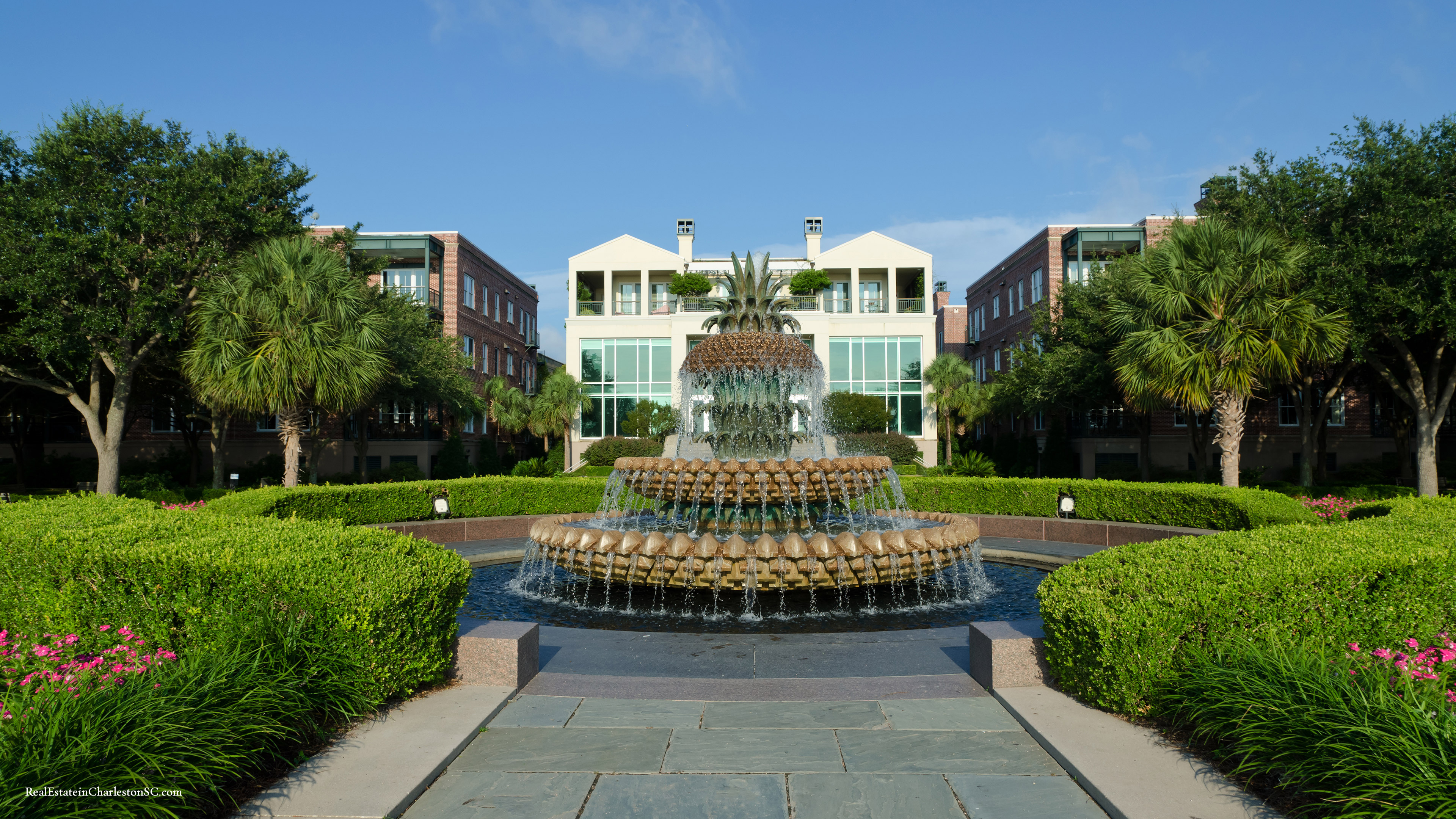 Charleston(South Carolina), Pineapple fountain for desktop, 3840x2160 4K Desktop