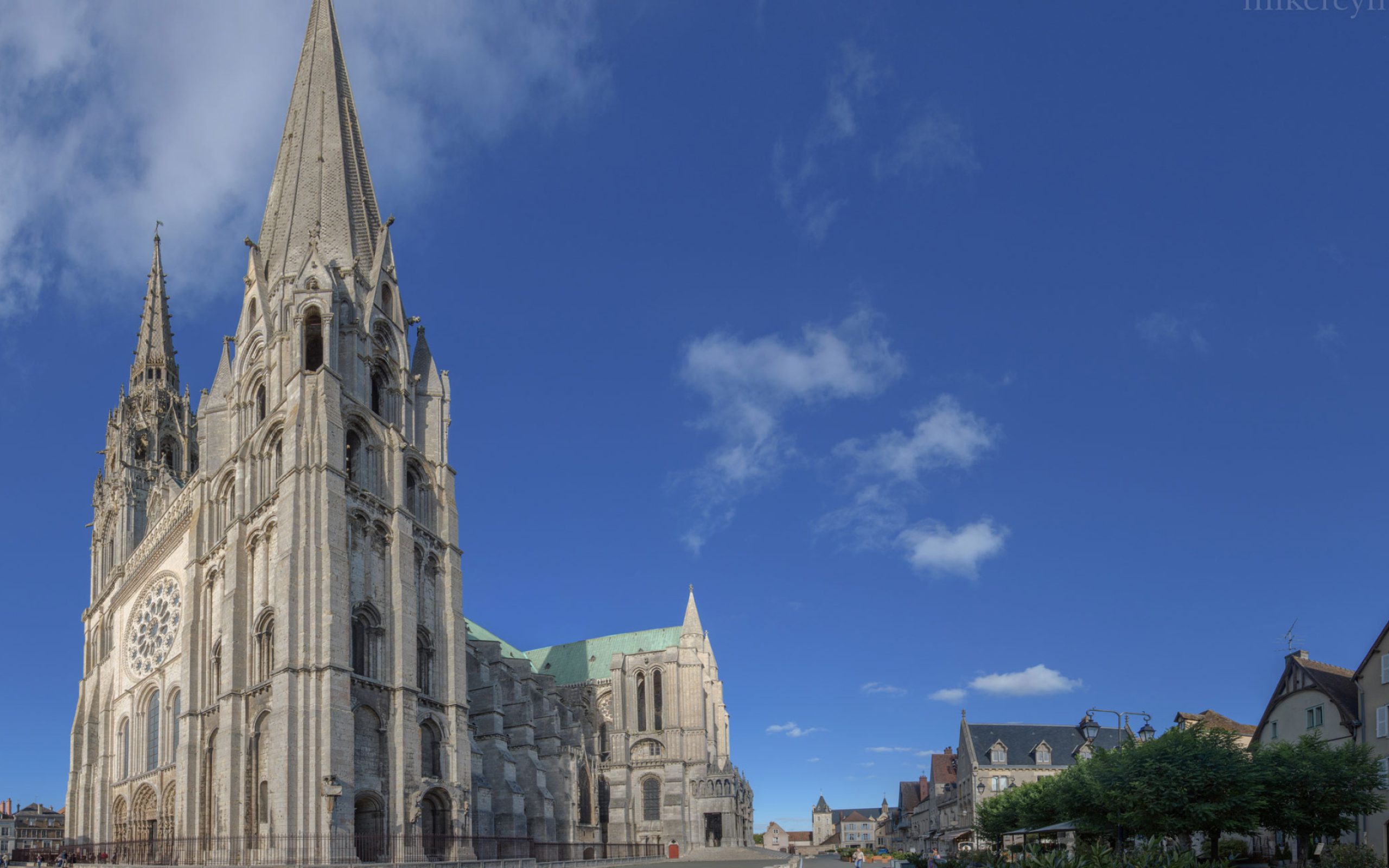 Chartres Cathedral, Cathedral of our Lady of Chartres, Chartres France, Mike Reyfman photography, 2560x1600 HD Desktop