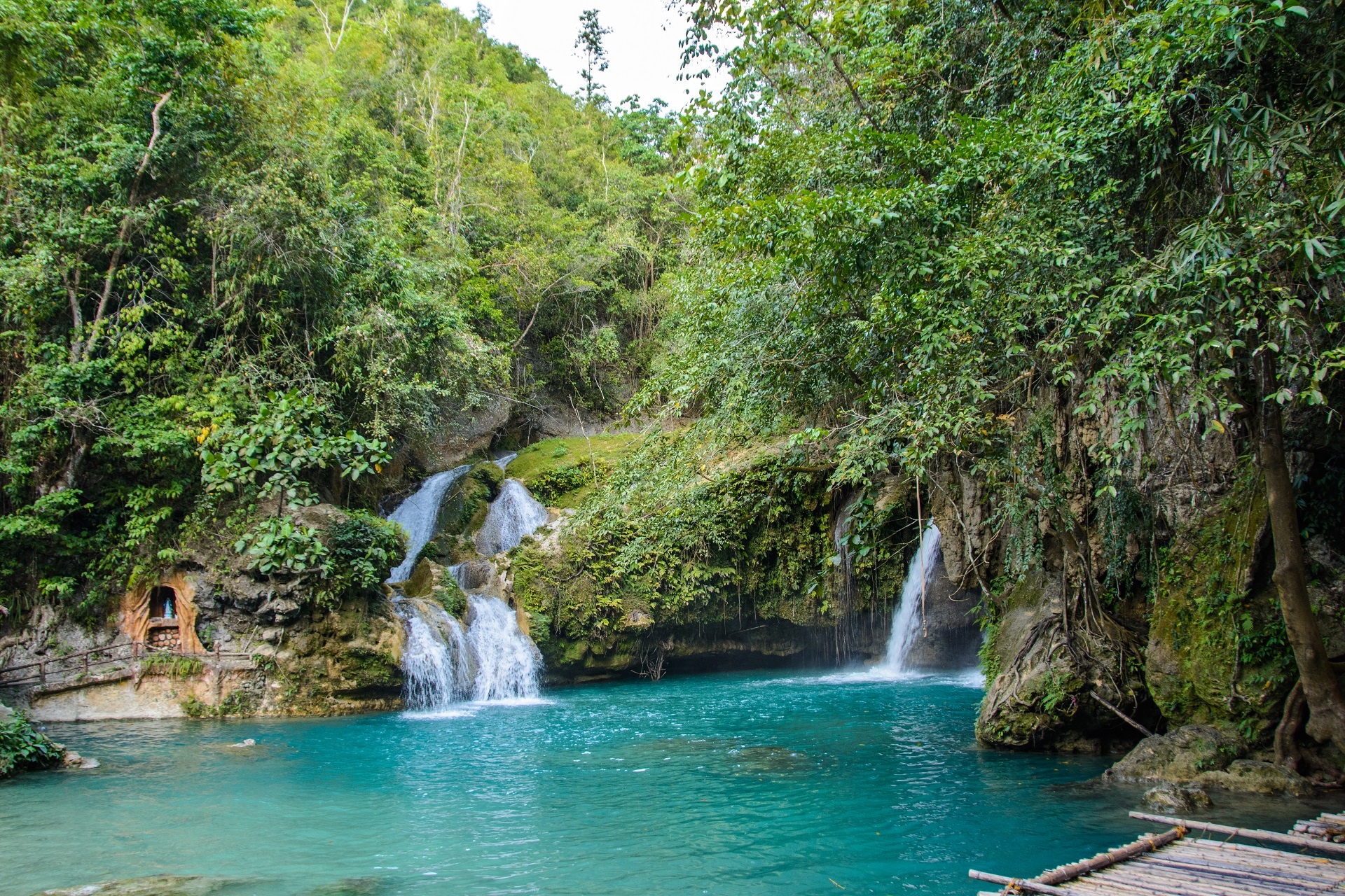 Trendy Kawasan Falls, Beautiful waterfalls, Exciting hikes, Outdoor exploration, 1920x1280 HD Desktop