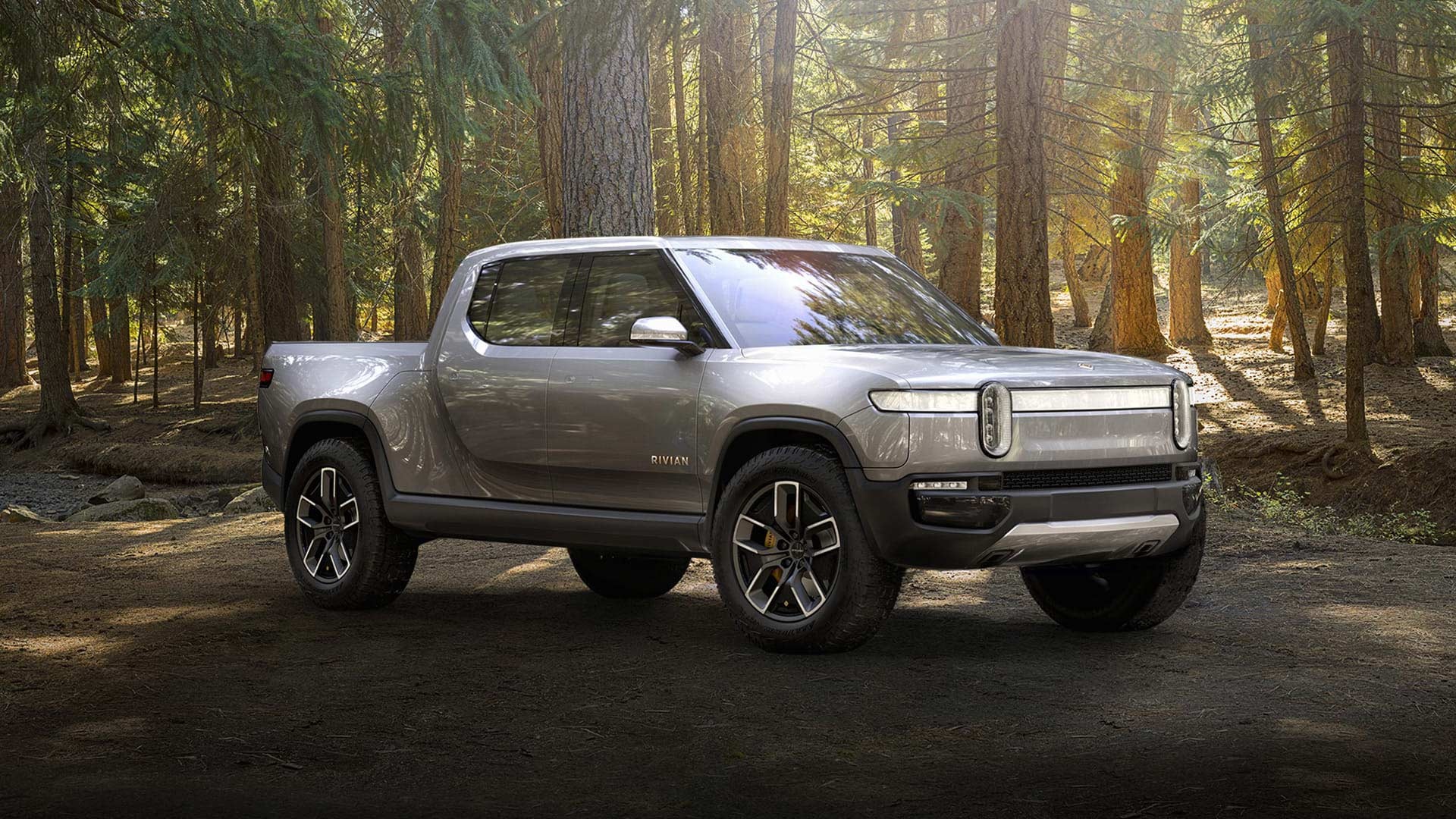 Rivian R1T, Electric truck, All-electric adventures, Autodevot, 1920x1080 Full HD Desktop