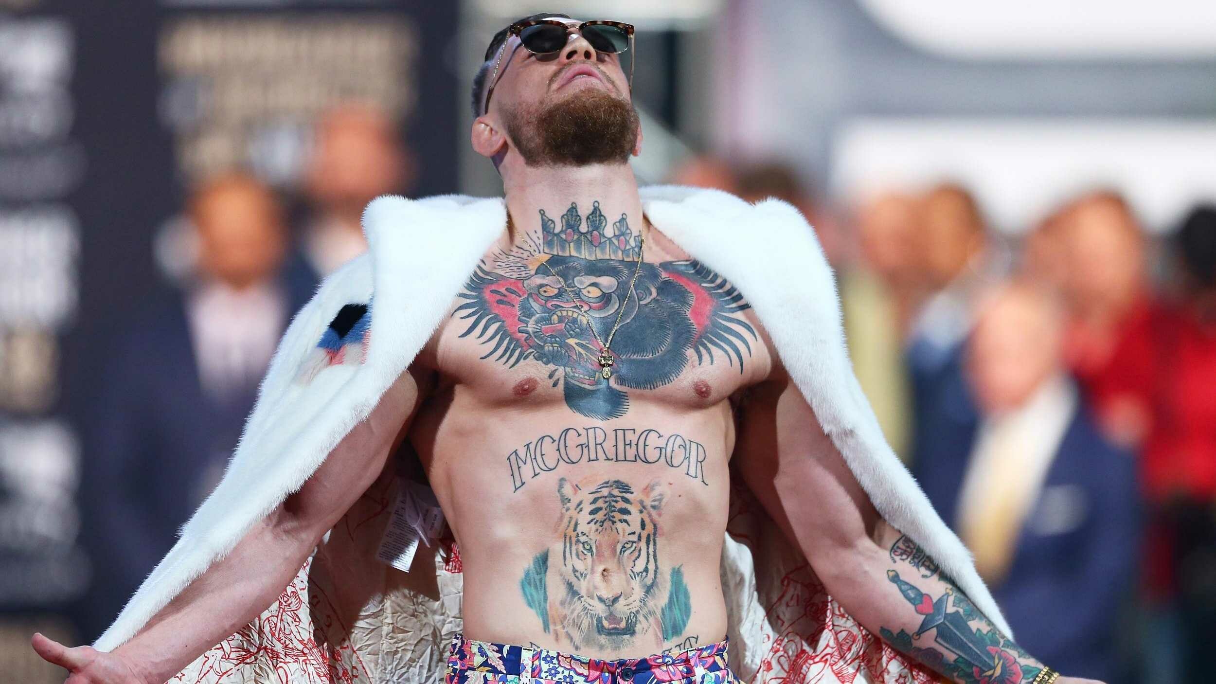 Conor McGregor, Desktop wallpaper, Confident stance, Intimidating, 2500x1410 HD Desktop