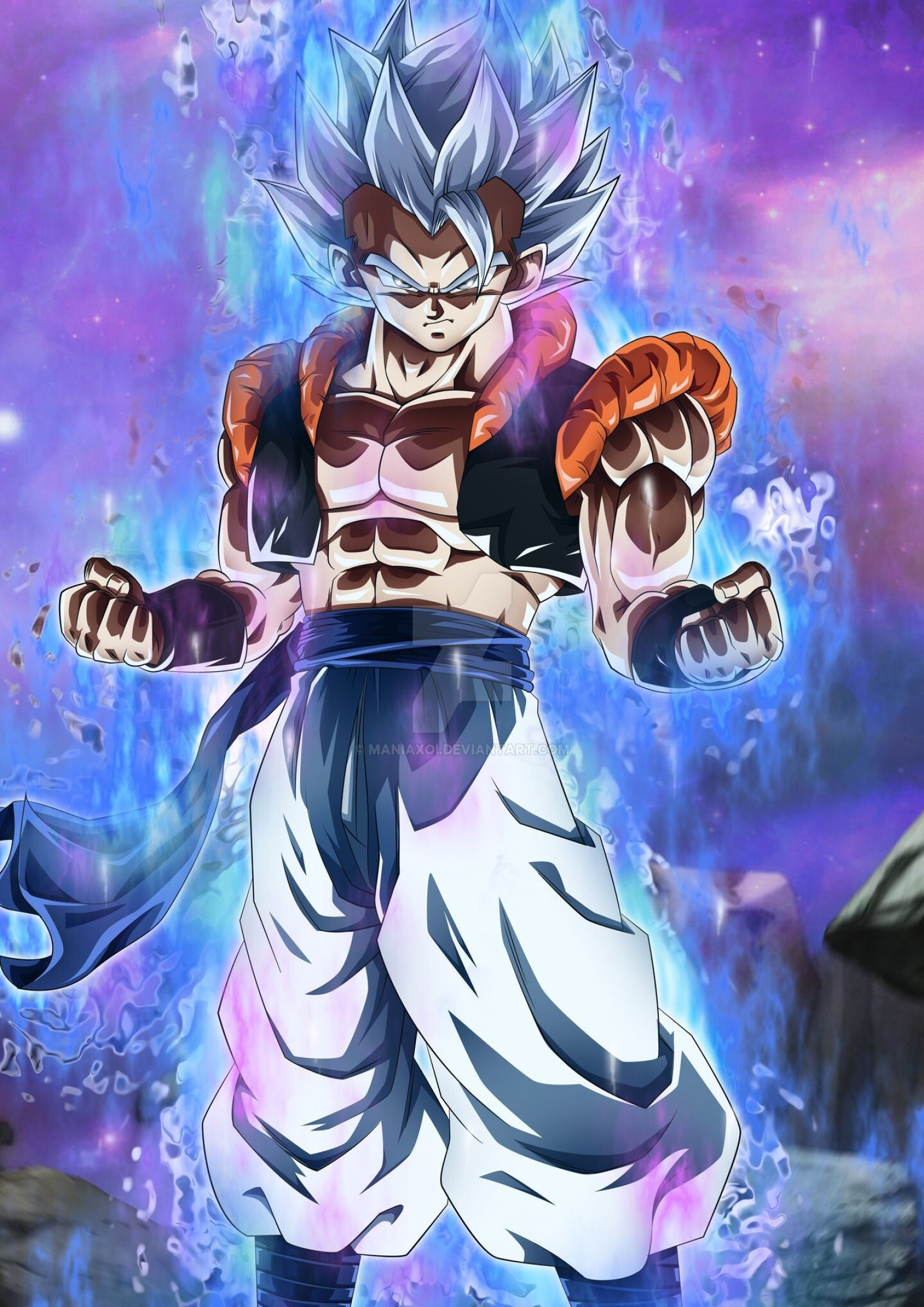 Anime character, Ultra Instinct transformation, Epic wallpapers, Gogeta, 1600x2270 HD Phone