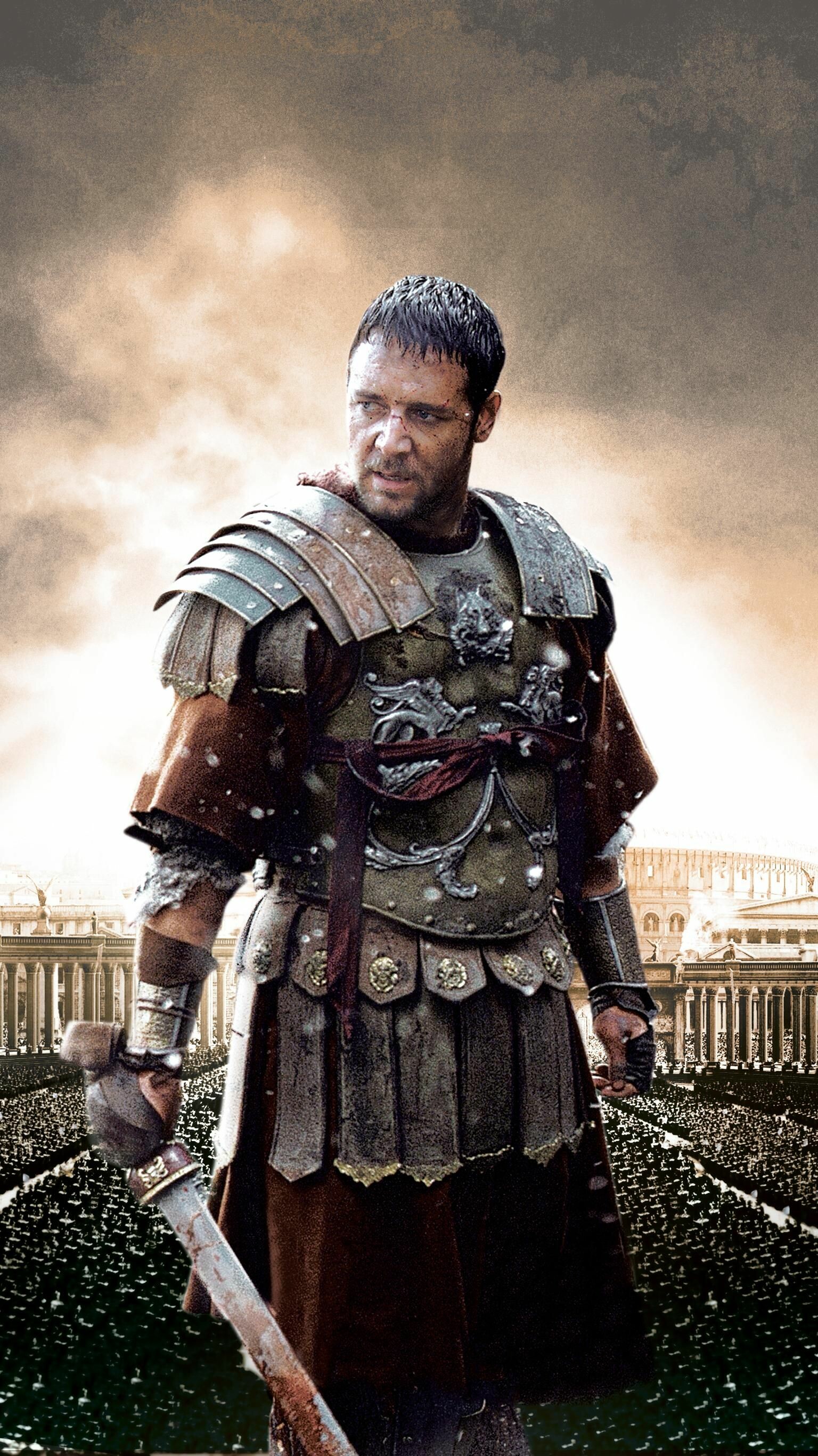 Gladiator, Timeless classic, Iconic poster, Legendary performances, 1540x2740 HD Phone