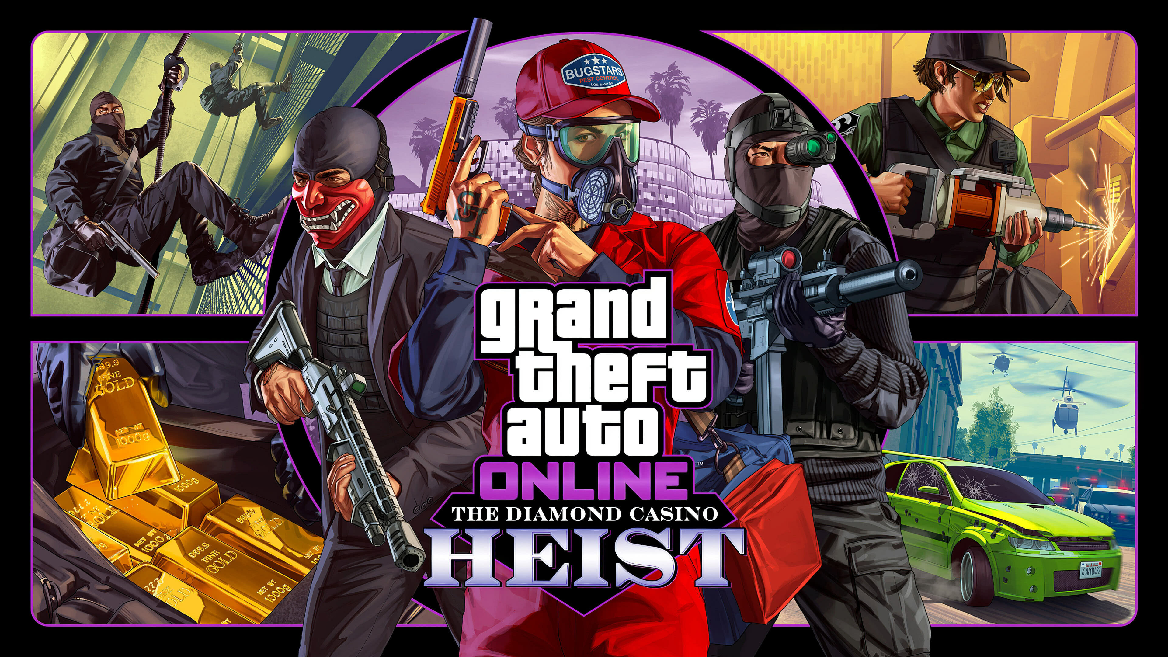 The Diamond Casino Heist, Grand Theft Auto 5 Wallpaper, 3840x2160 4K Desktop