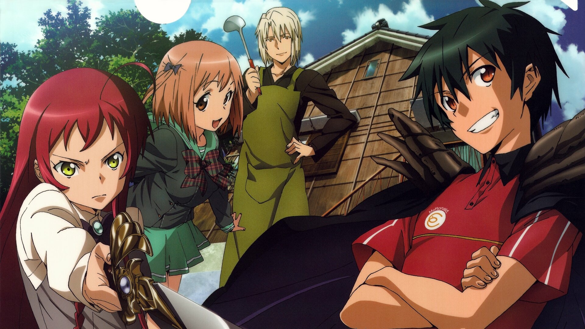 Devil is a Part-Timer, HD wallpaper, Vibrant colors, Iconic characters, 1920x1080 Full HD Desktop