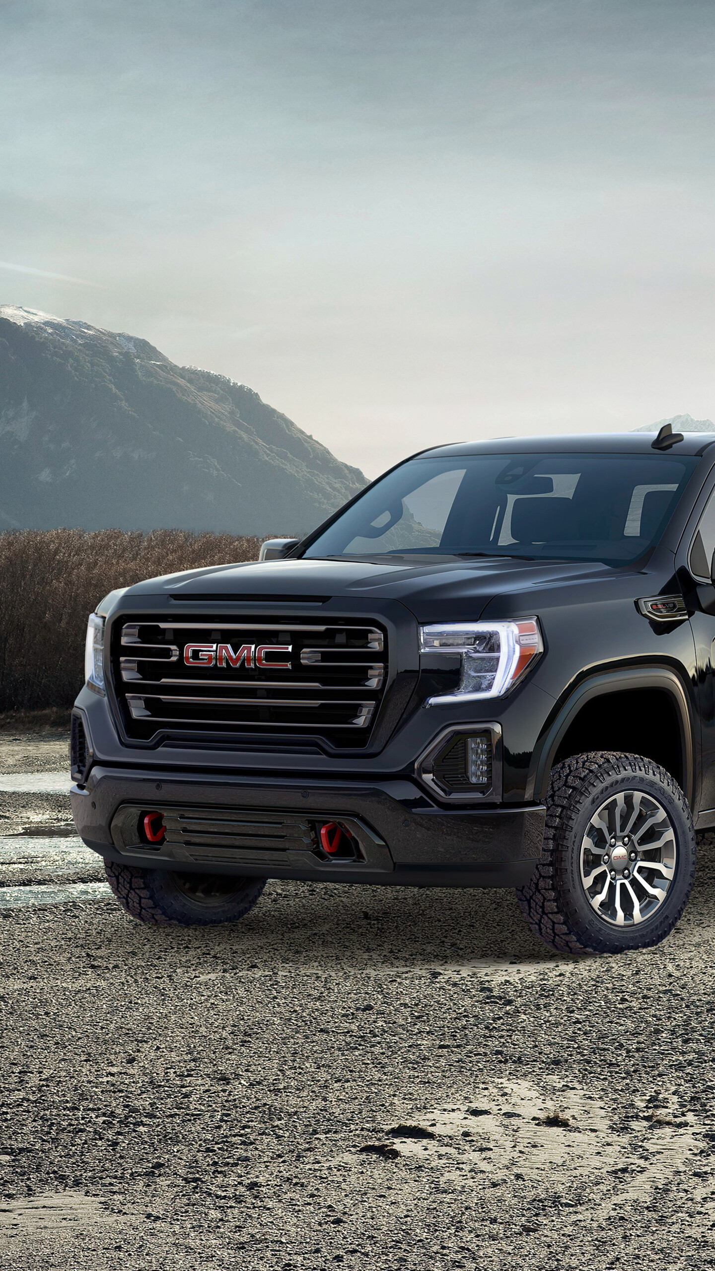 GMC Sierra AT4, High-performance truck, Off-road capability, Striking design, 1440x2560 HD Phone