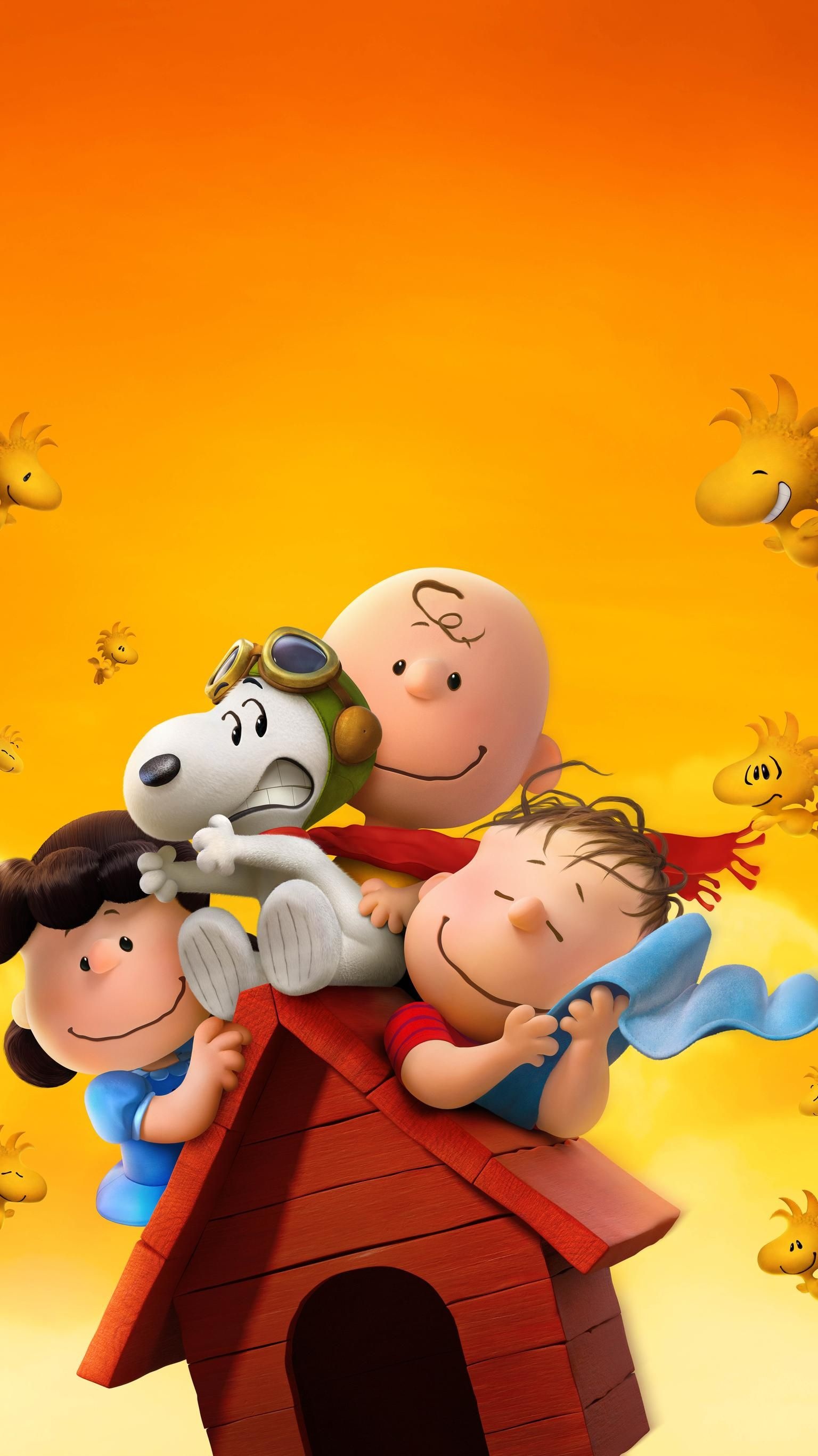 The Peanuts Movie, Phone wallpaper, 2015 film, MovieMania, 1540x2740 HD Phone