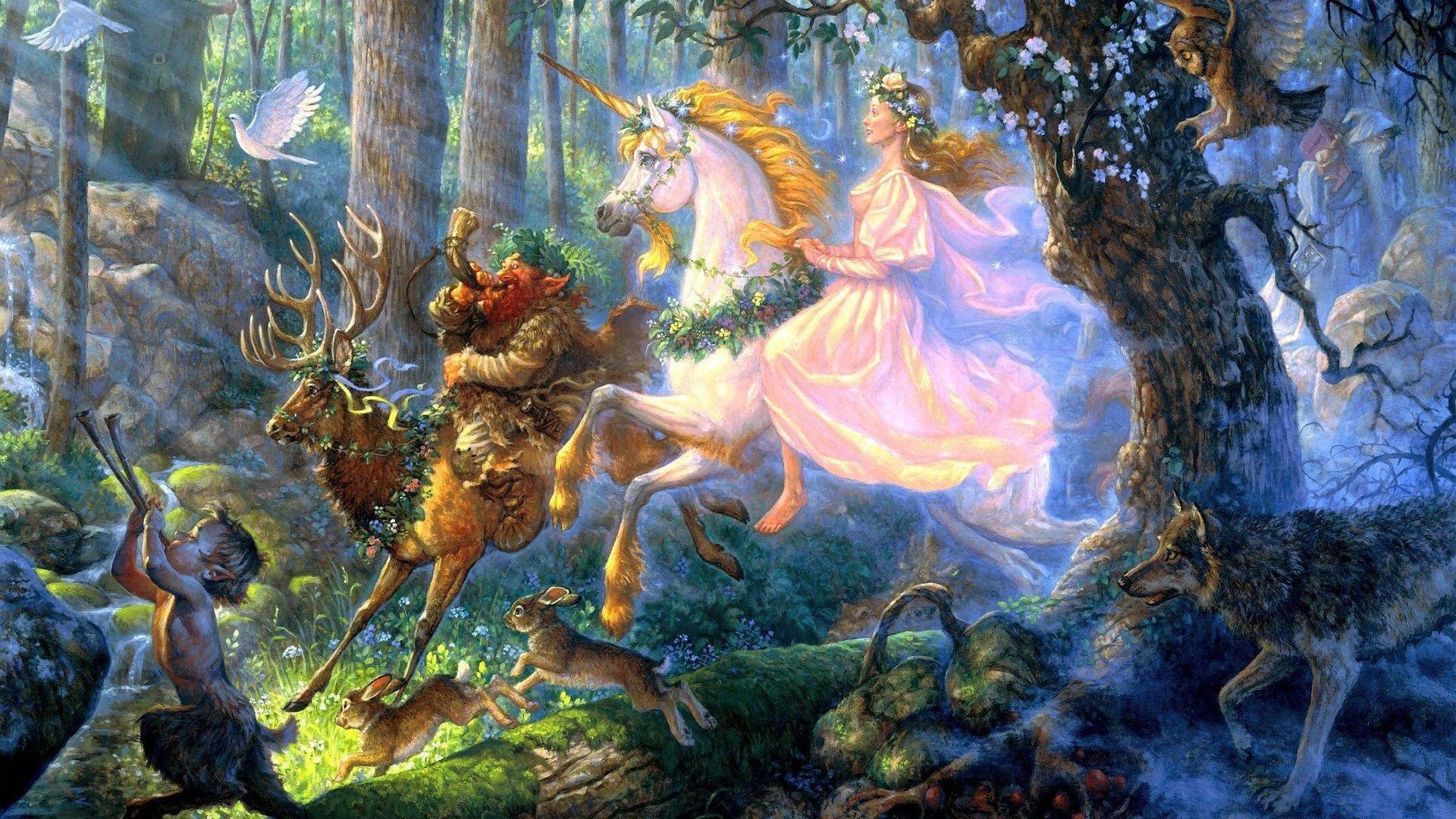 Dragon and unicorn wallpapers, Cool wallpapers, HD, Fantasy, 1920x1080 Full HD Desktop