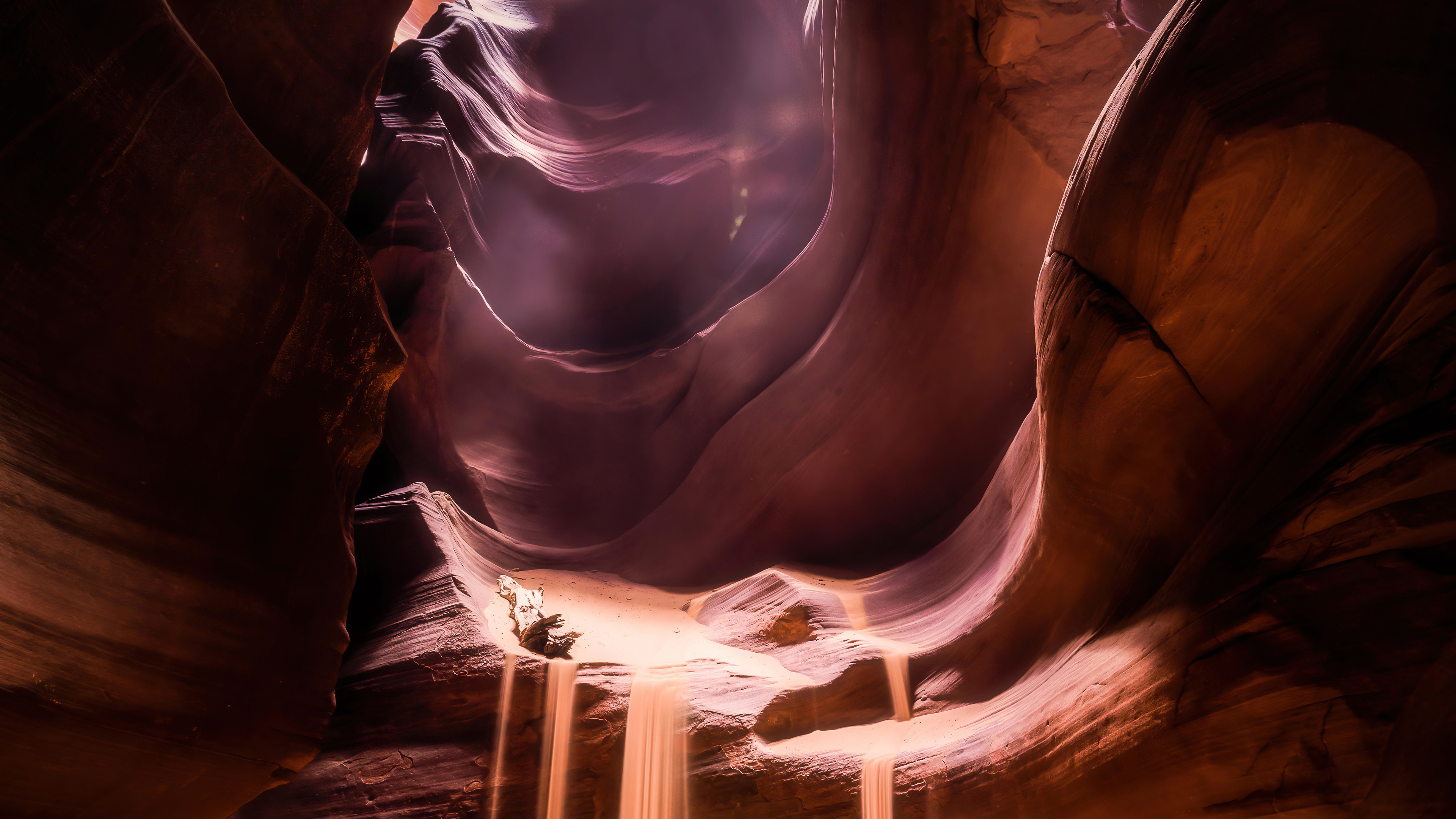 Antelope Canyon lights, Mesmerizing beauty, High-definition, Captivating scenery, 3840x2160 4K Desktop