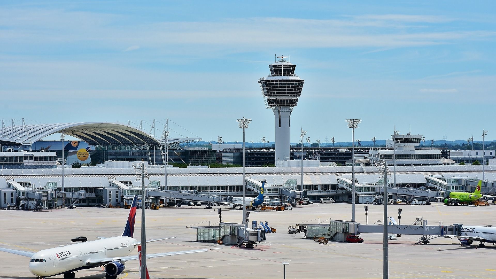 Munich International Airport, Flughafen mnchen, Terminal 2, Neue kantine, 1920x1080 Full HD Desktop