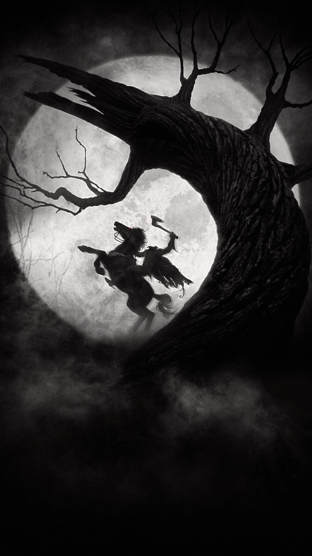 Sleepy Hollow wallpapers, Sleepy Hollow backgrounds, Gothic horror, Headless horseman, 1280x2270 HD Phone