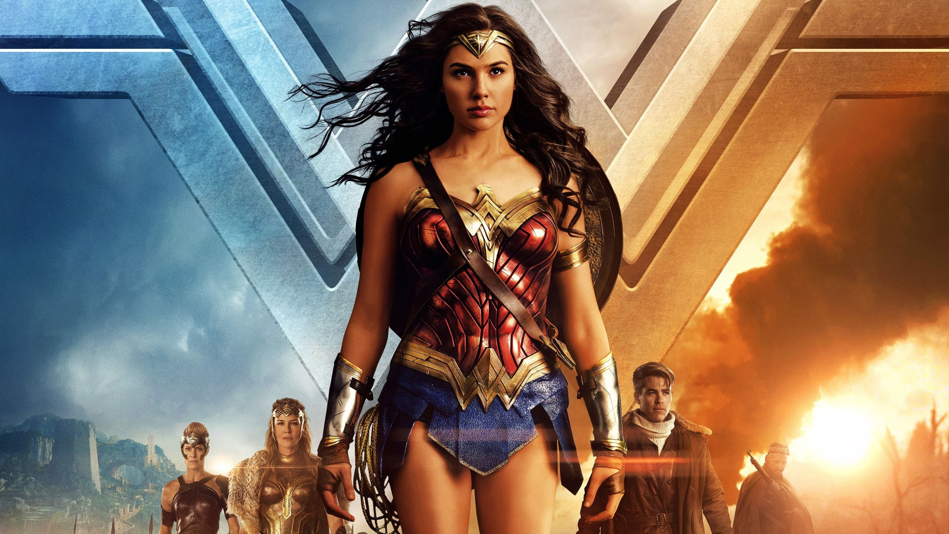 Gal Gadot, Wonder Woman, Widescreen wallpapers, Download, 1920x1080 Full HD Desktop