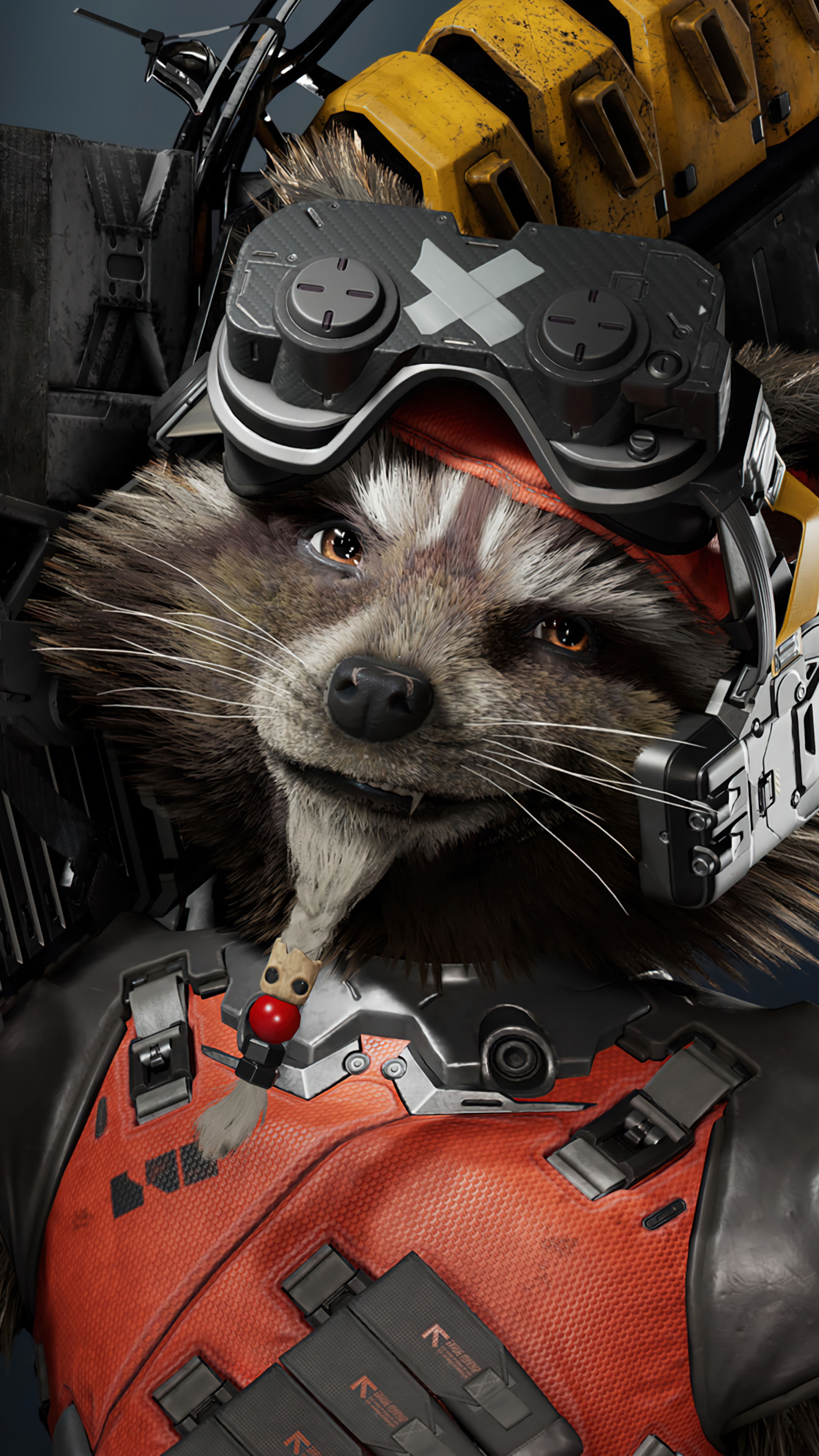 Marvel's Guardians of the Galaxy, Rocket Raccoon Wallpaper, 2160x3840 4K Phone