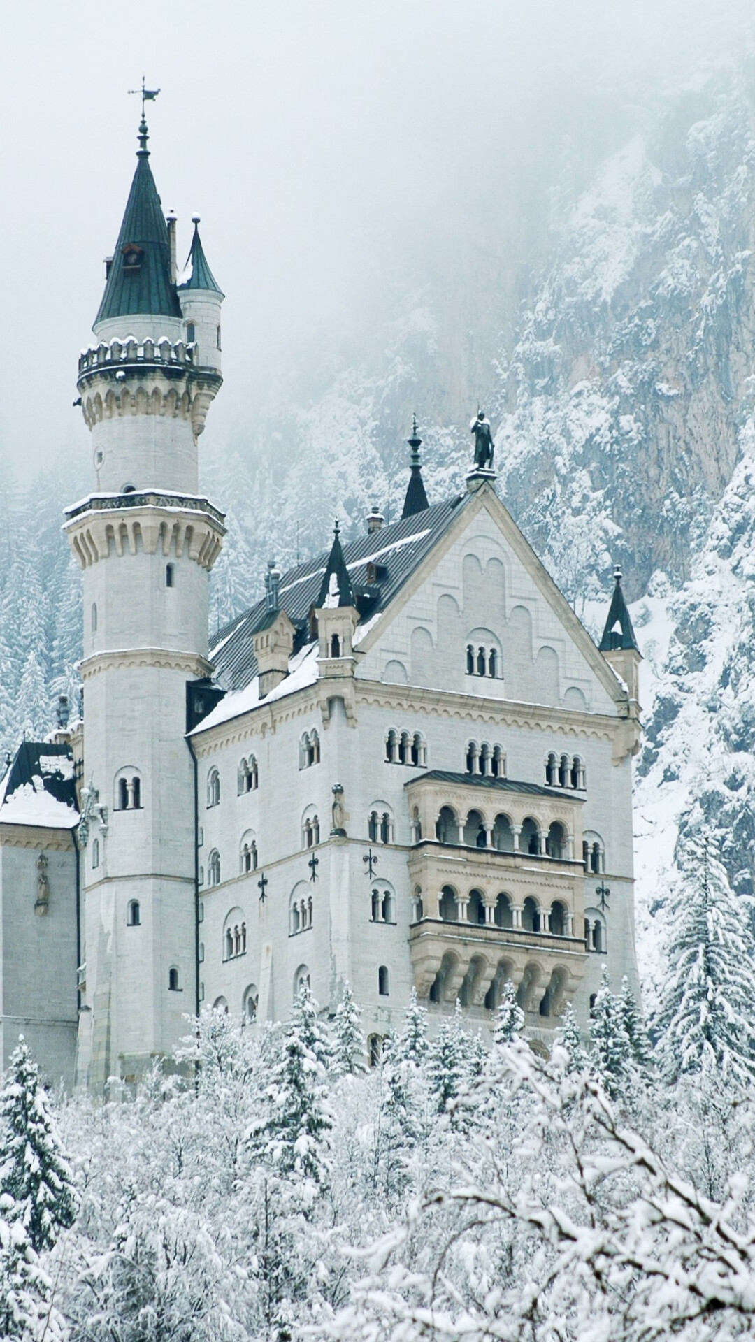 Neuschwanstein Castle, Man-made, Wallpaper, Download, 1080x1920 Full HD Phone