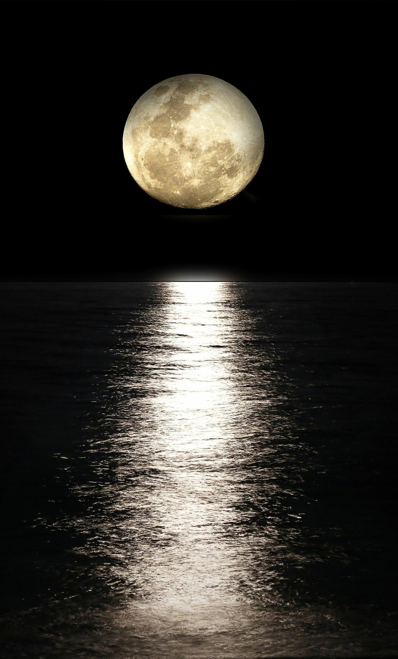 Moonlight, Reflecting tranquility, HD wallpapers, Peaceful beauty, 1280x2120 HD Phone