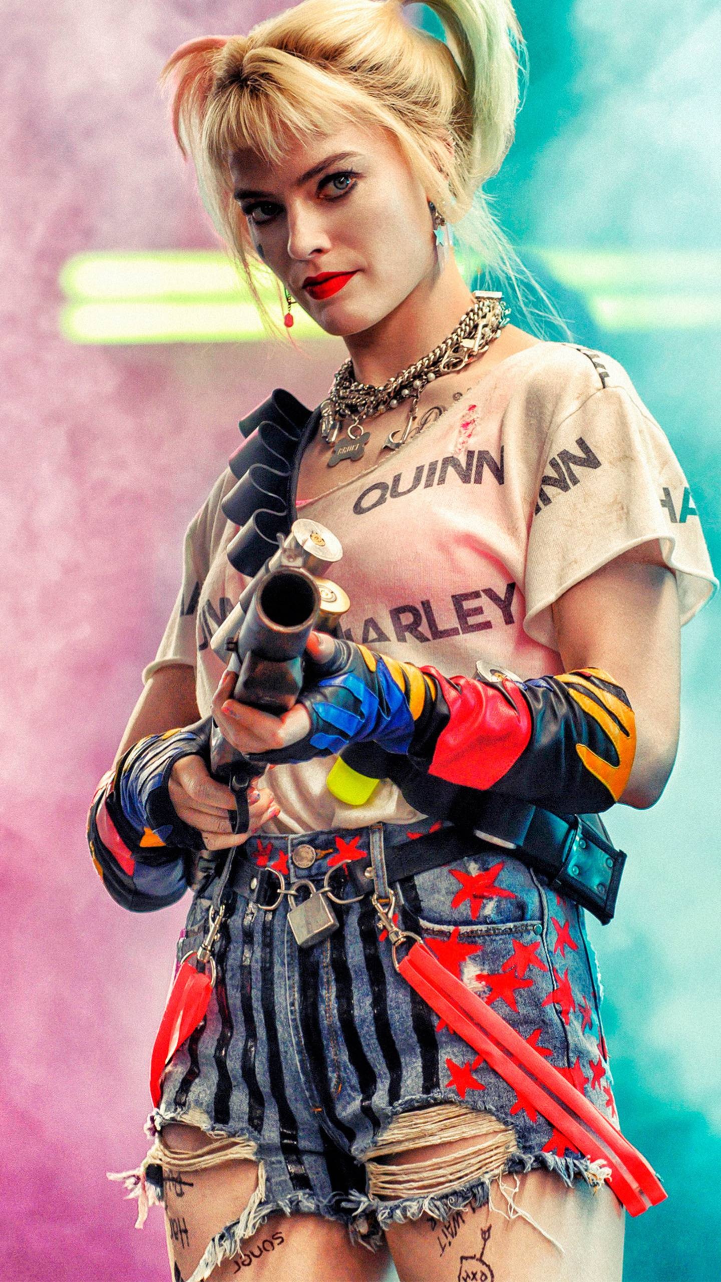 Birds of Prey, Margot Robbie Wallpaper, 1440x2560 HD Phone