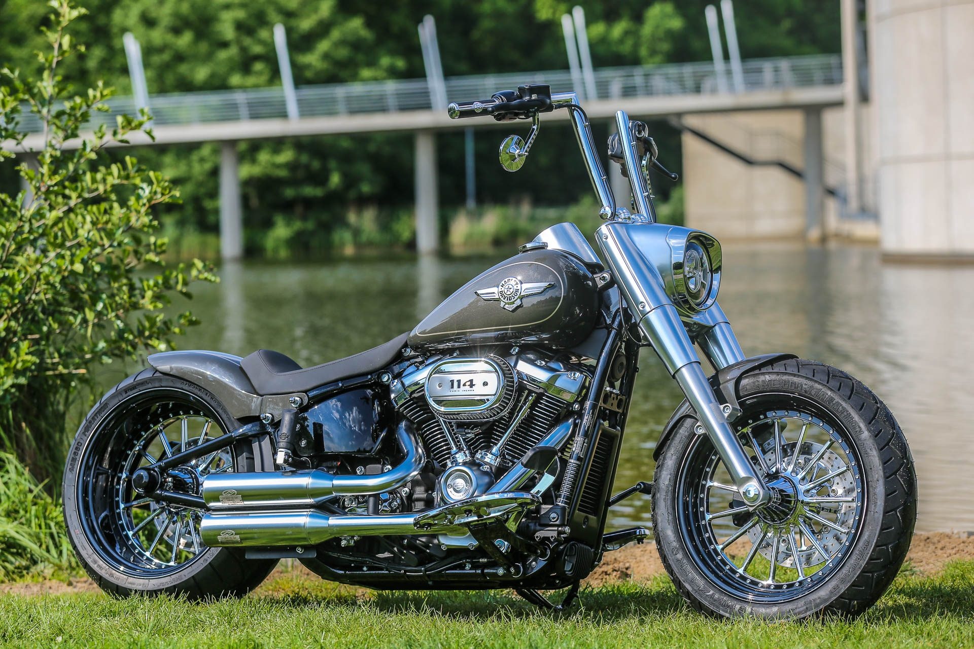 Harley-Davidson Fat Boy 114 (Auto), Customized beauty, Attention-grabbing style, Unmatched performance, 1920x1280 HD Desktop