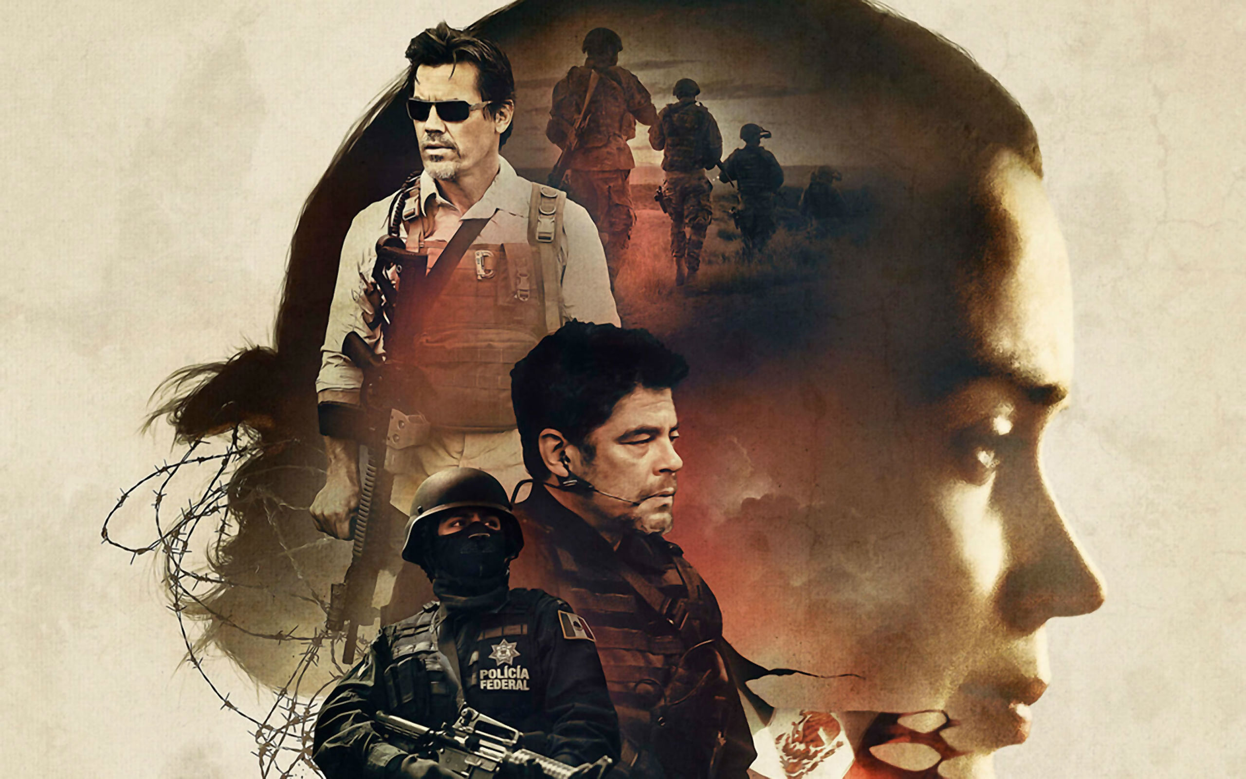 Sicario, Benicio Del Toro Wallpaper, 2560x1600 HD Desktop