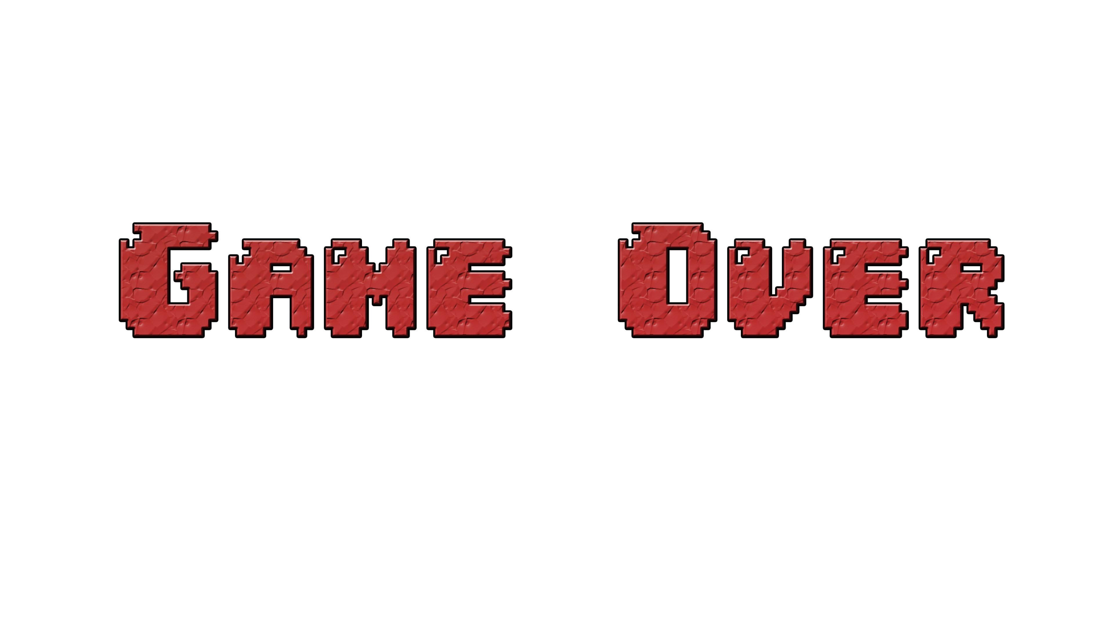 Game Over, Aesthetic wallpapers, Personal computer, Artistic, 3840x2160 4K Desktop