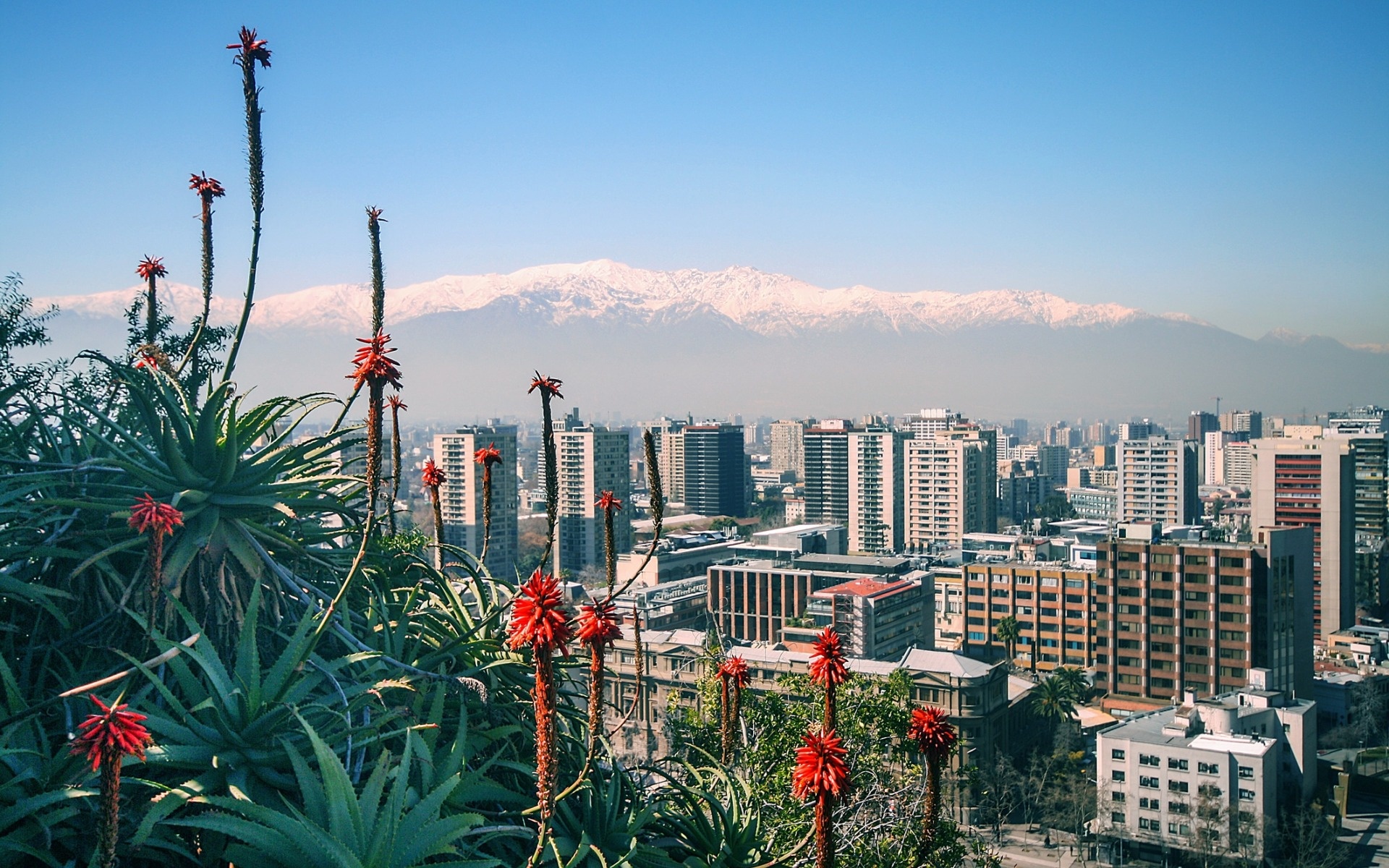 Chile, Travels, Santiago, Andes, 1920x1200 HD Desktop