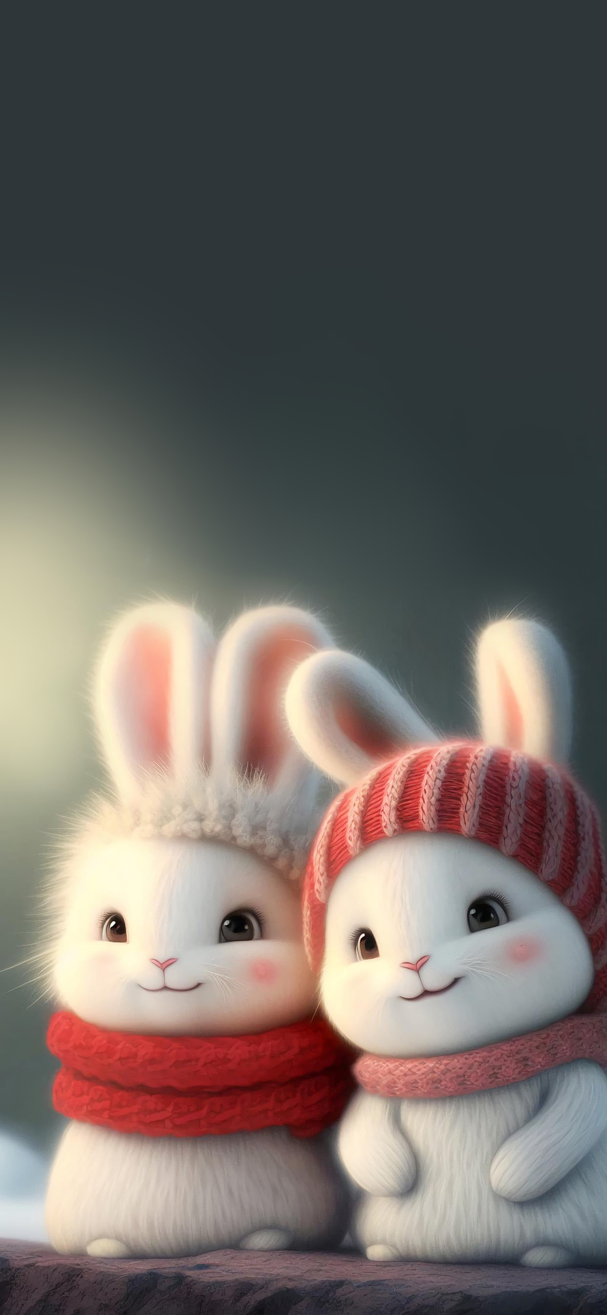 Bunnies, Cute Backgrounds Wallpaper, 1250x2690 HD Phone