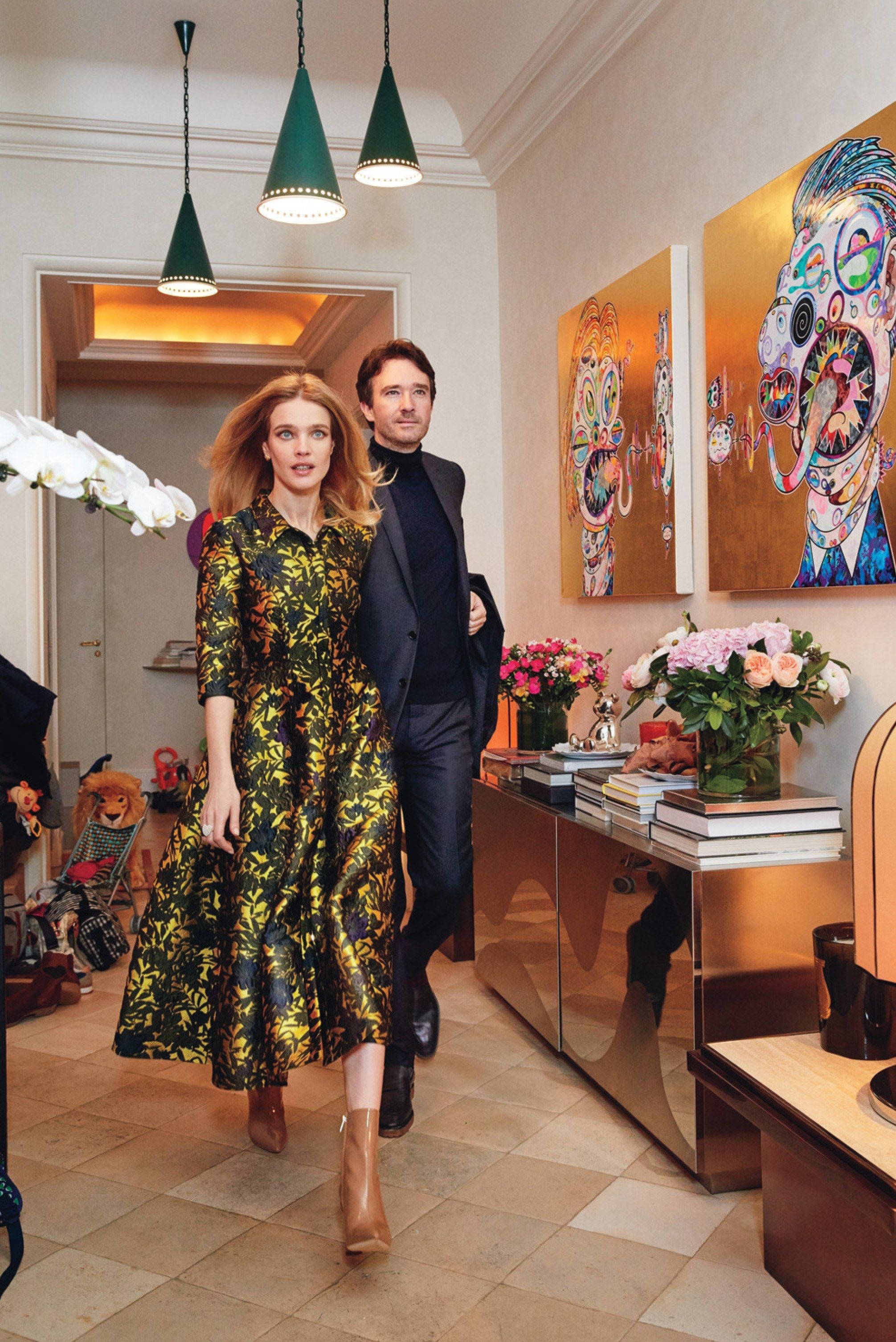 Natalia Vodianova, Antoine Arnault, Duplex Apartment, Paris, 2020x3020 HD Phone