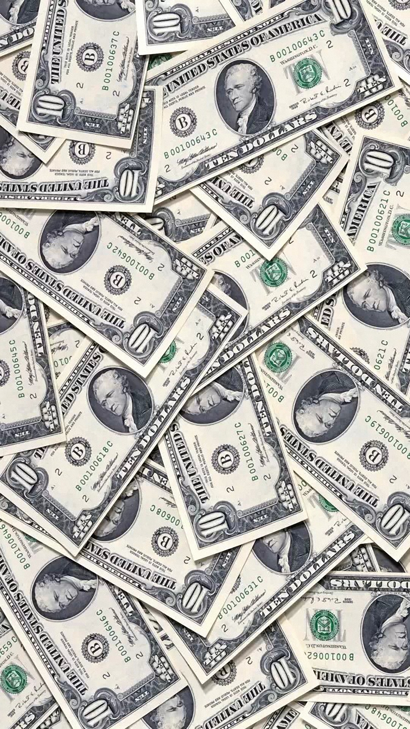 Ten Dollars, Money Wallpaper, 1440x2560 HD Phone