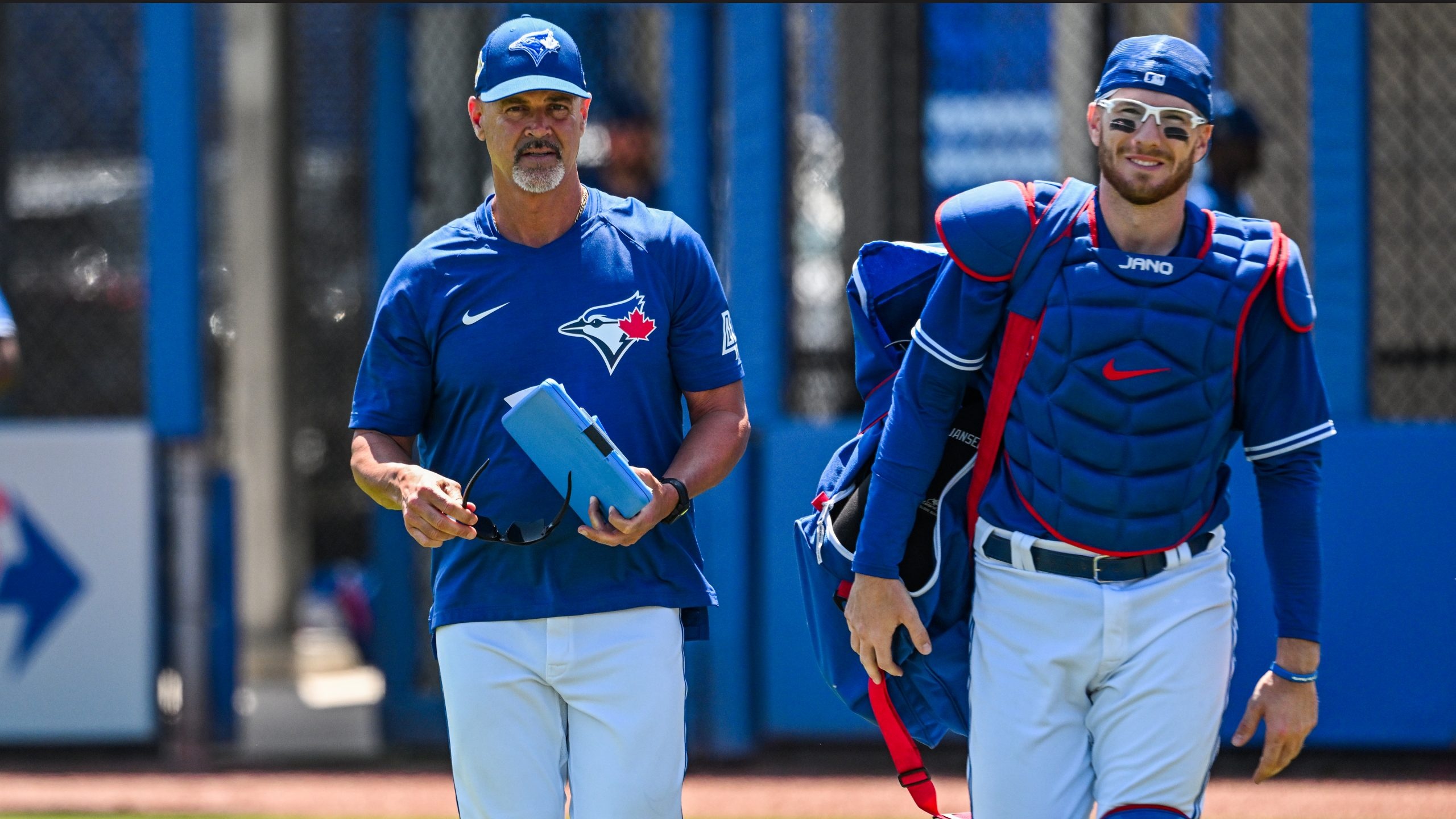 Danny Jansen and Pete Walker, Toronto Blue Jays Wallpaper, 2560x1440 HD Desktop