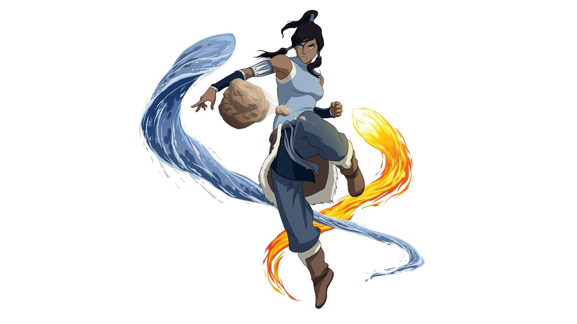 Korra: Simple background, Elemental mastery, Wallpaper 299202, 1920x1080 Full HD Desktop