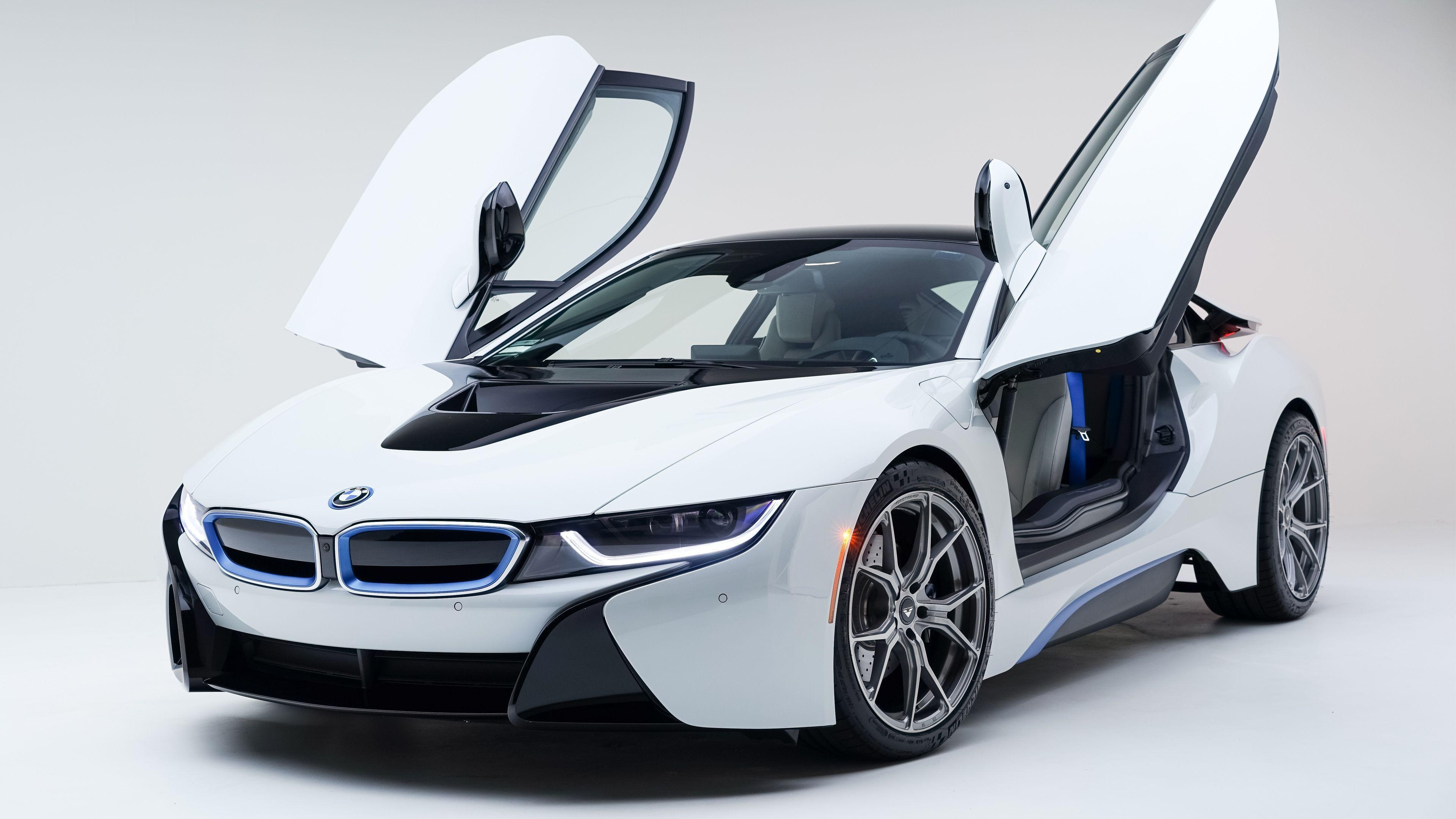 Doors Up, BMW i8 Wallpaper, 3840x2160 4K Desktop