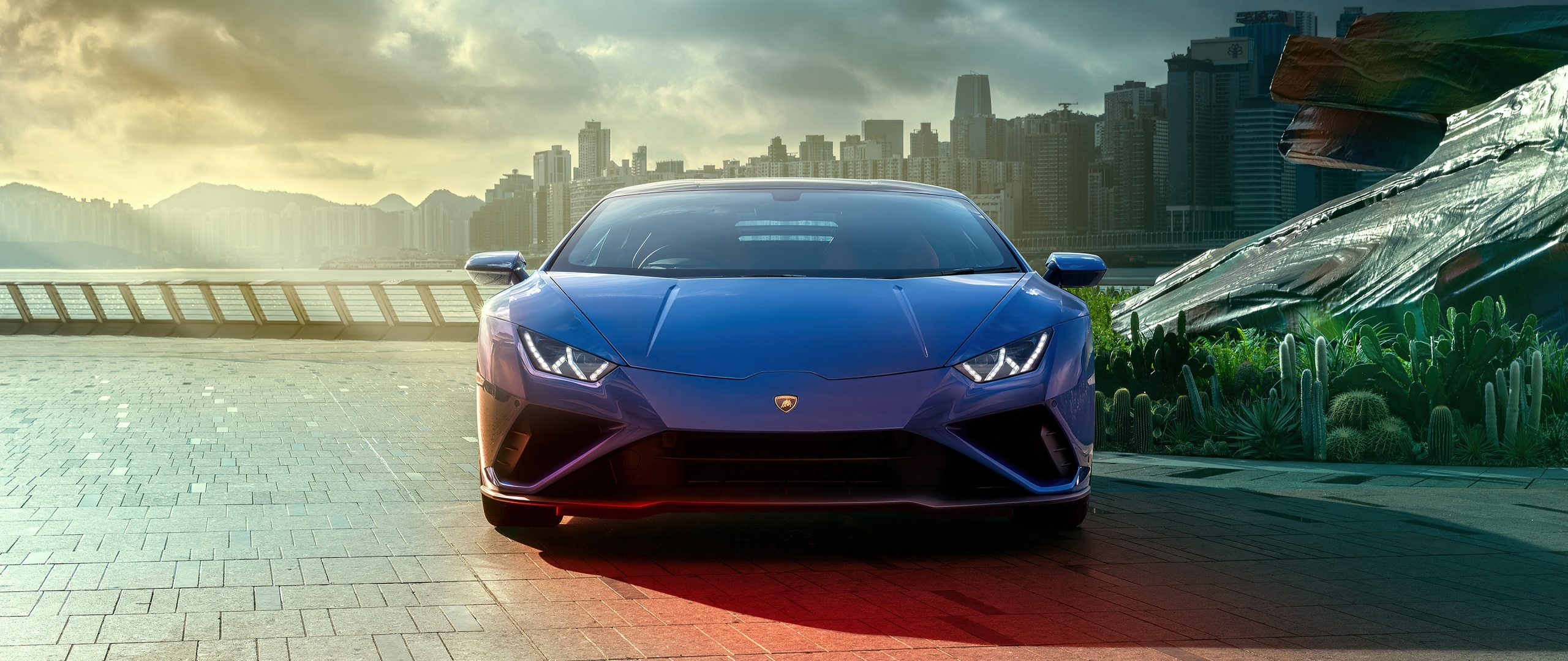 Huracan Evo RWD, 2021 model, 4K wallpaper, Cutting-edge design, 2560x1080 Dual Screen Desktop