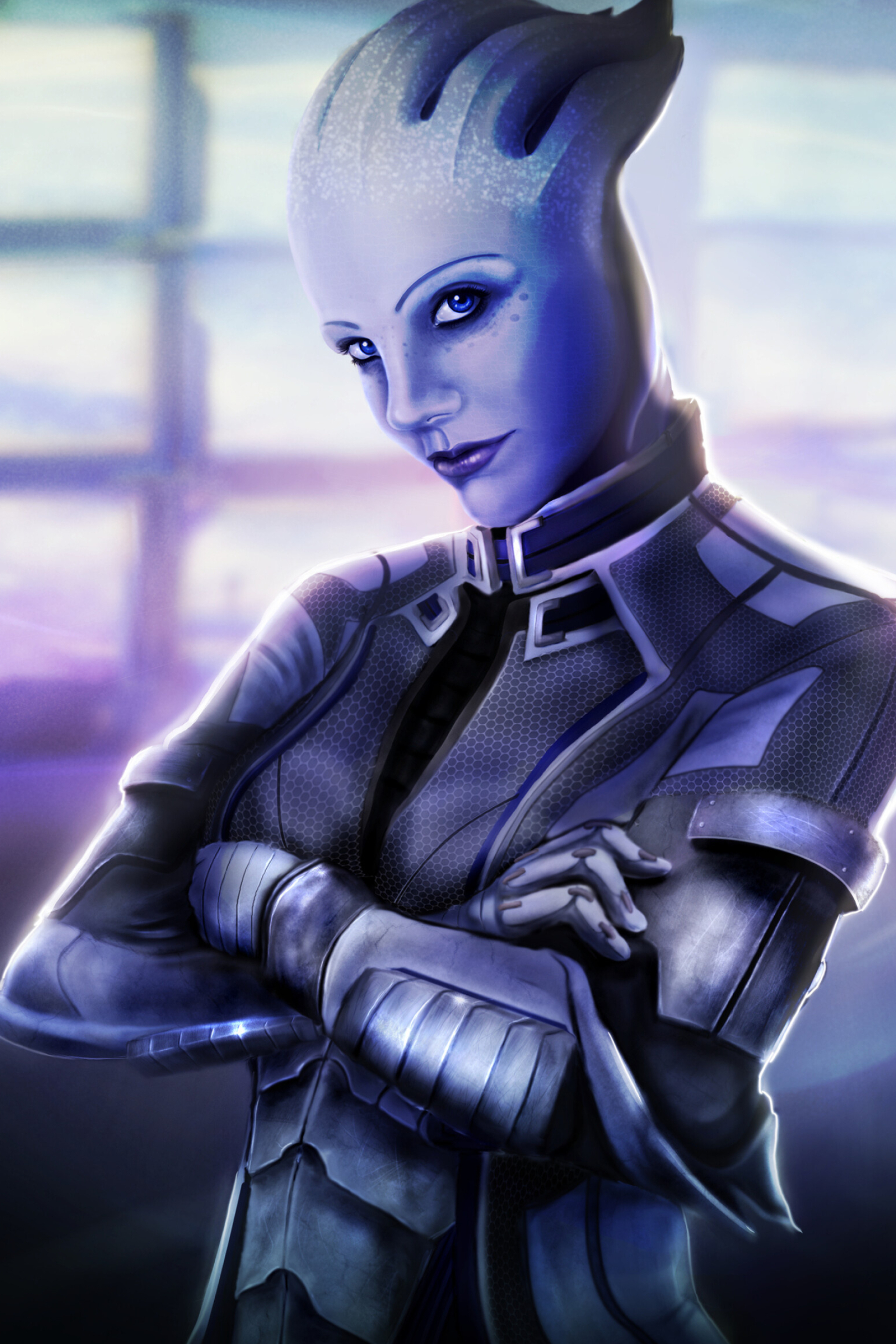 Liara T'Soni, Mass effect, Artstation,, 1920x2880 HD Phone