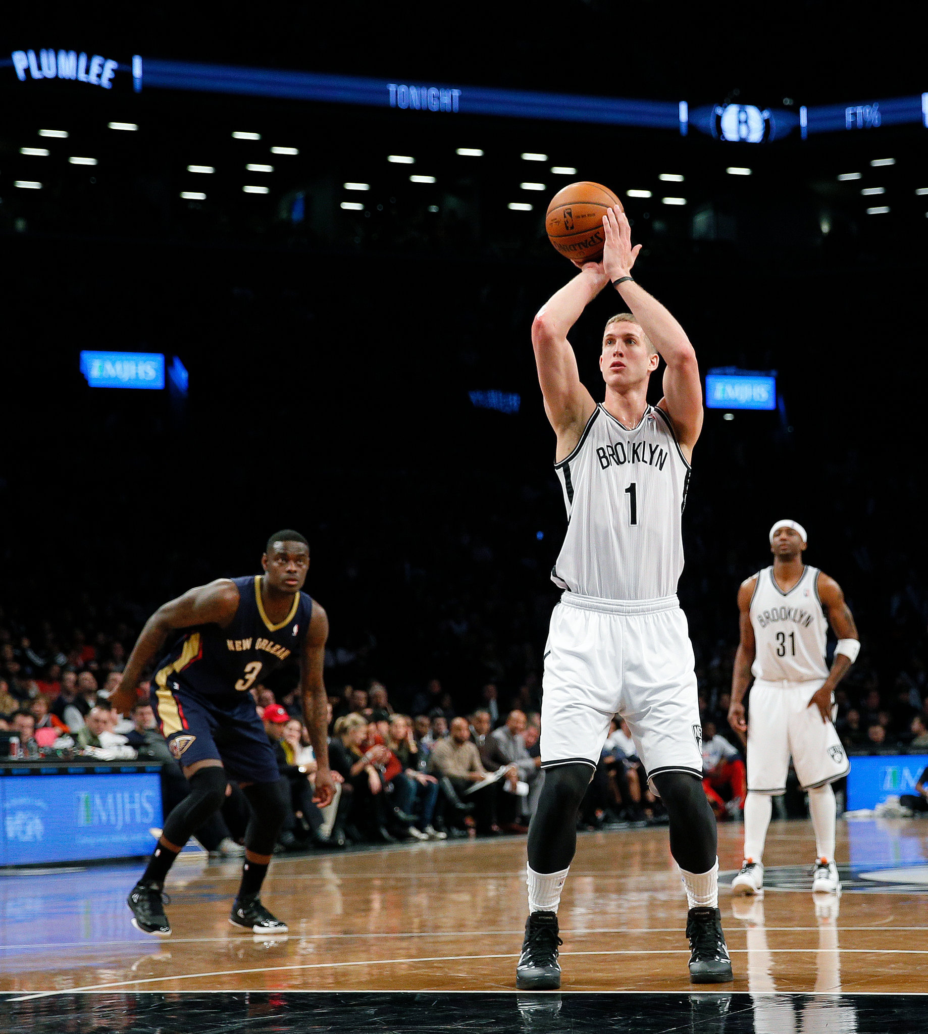 Mason Plumlee, Nets, Offense, Double bounce, 1840x2050 HD Phone