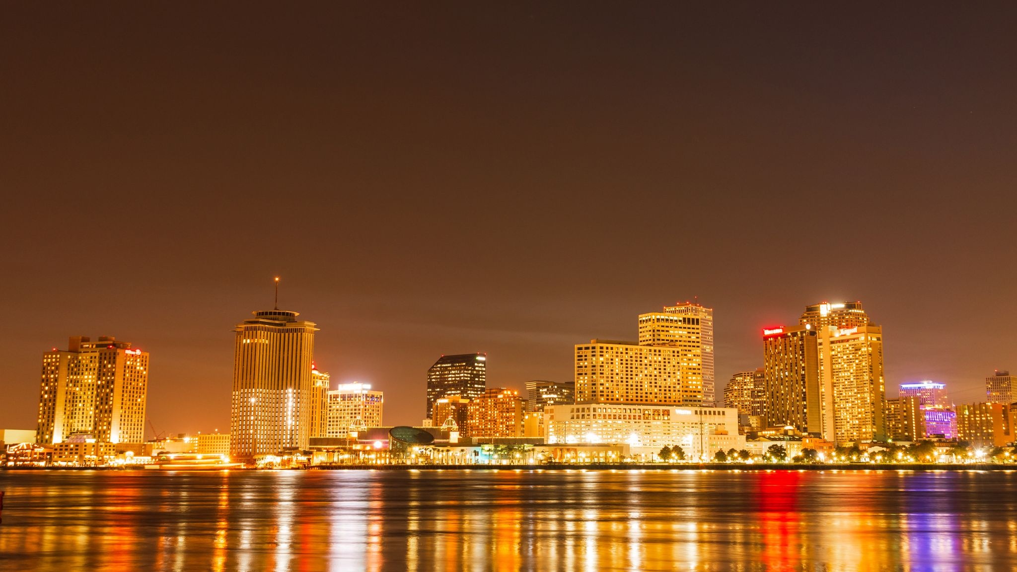 New Orleans Skyline, Travels, Algiera city wallpaper, 2050x1160 HD Desktop