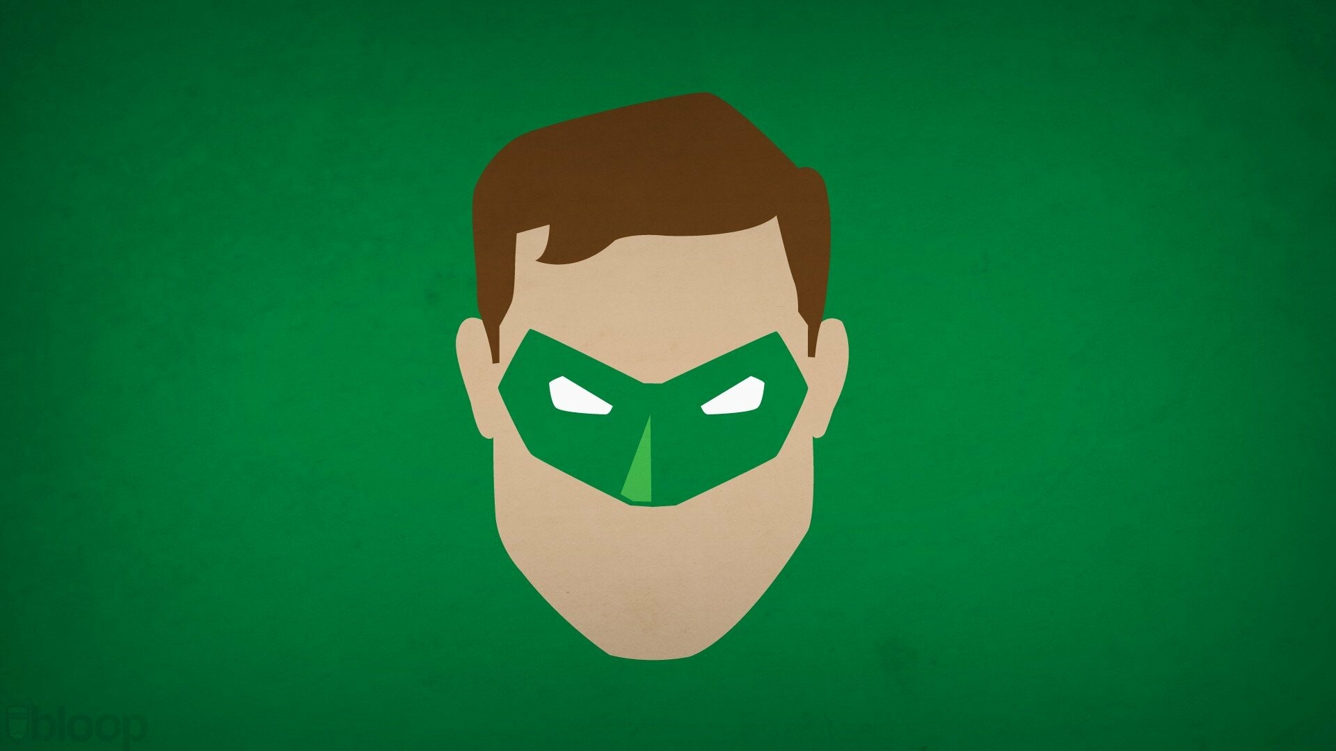 Green Lantern comics, Minimalistic wallpapers, Green background, Simple design, 1920x1080 Full HD Desktop