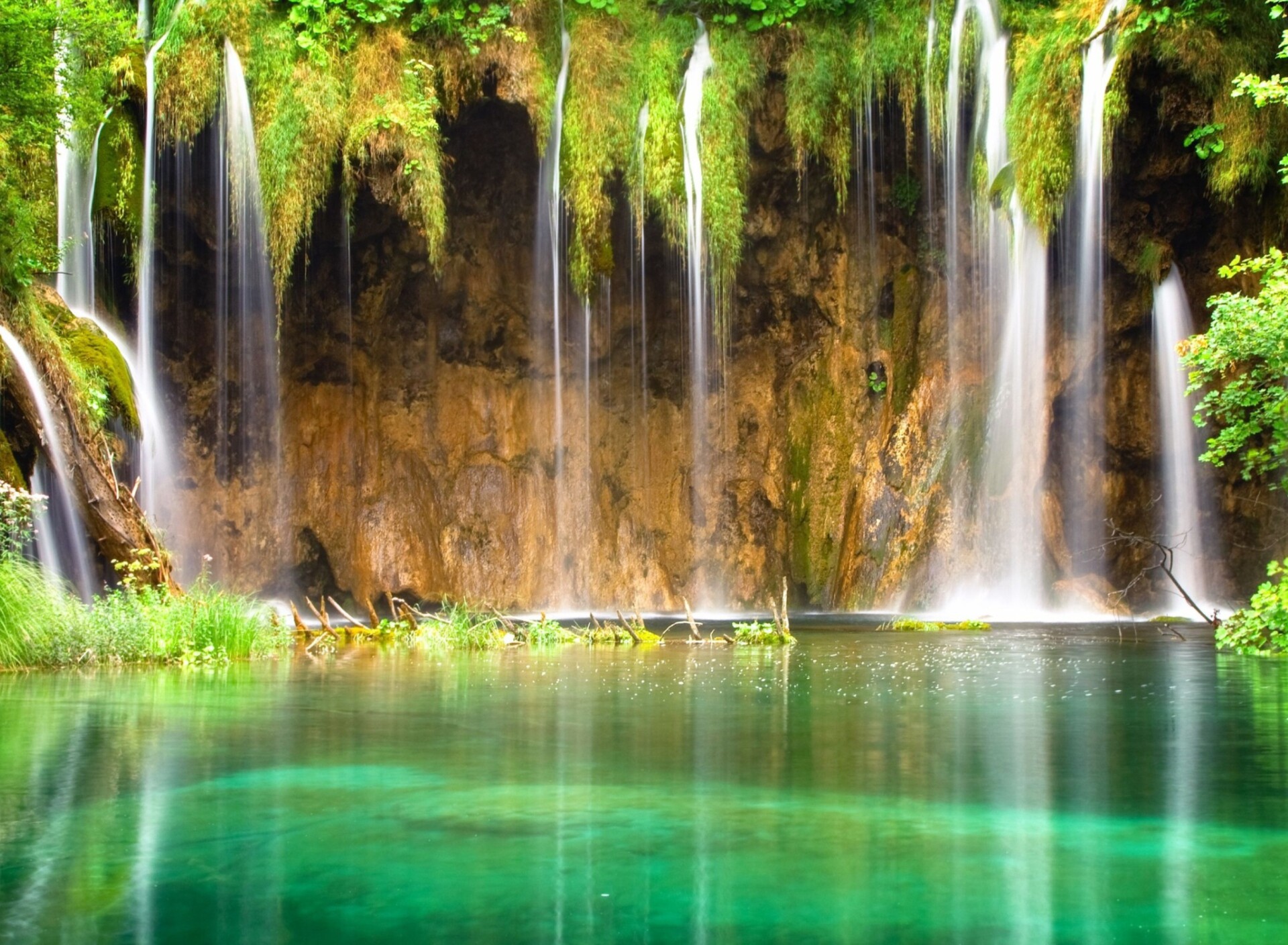 Captivating waterfall, Dense jungle, Tropical paradise, Scenic wonder, 1920x1410 HD Desktop