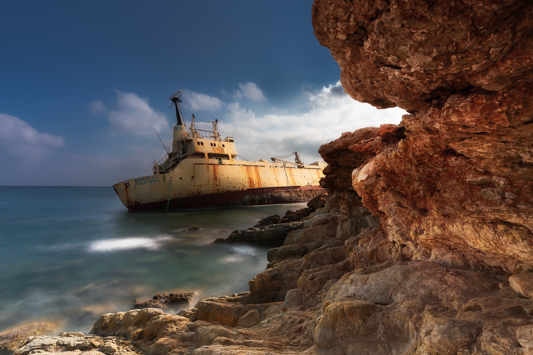 Shipwreck Edro III, Cyprus Wallpaper, 2050x1370 HD Desktop