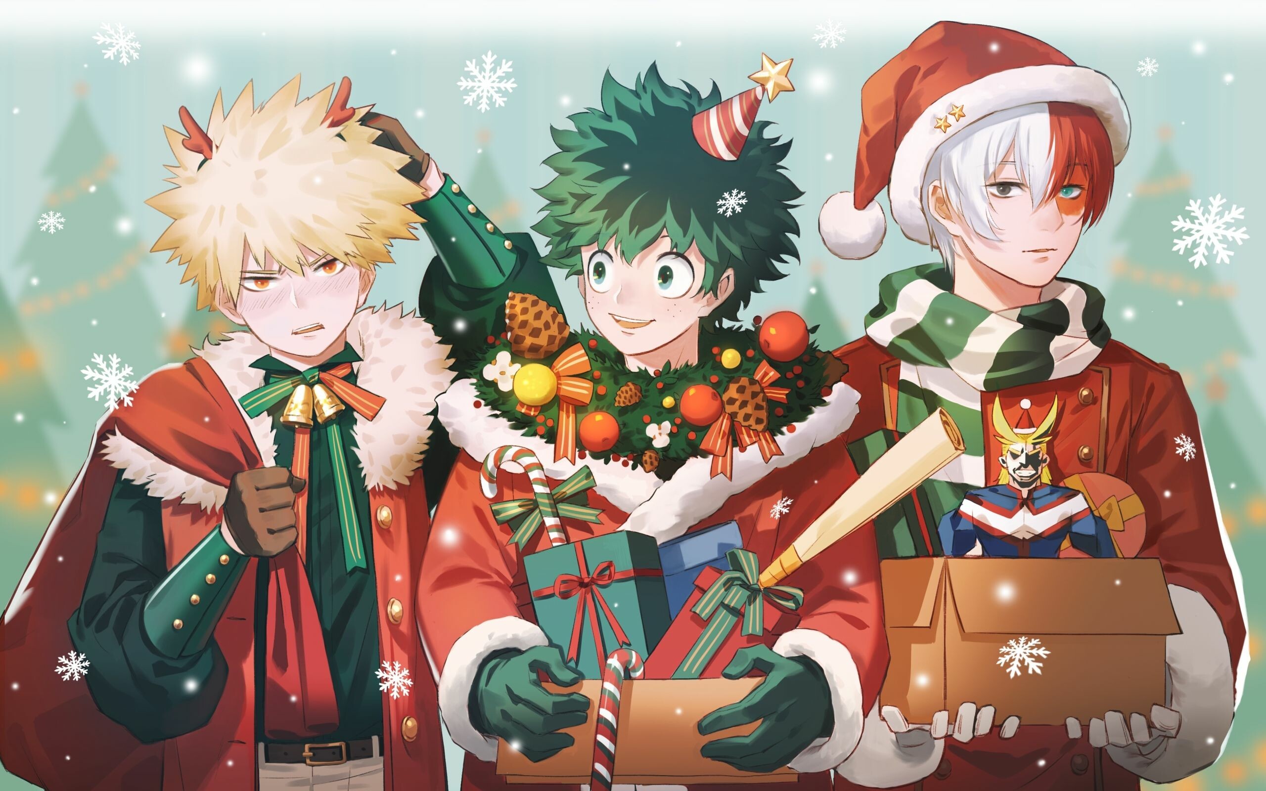 My Hero Academia anime, My Hero Academia Christmas wallpapers, 2560x1600 HD Desktop