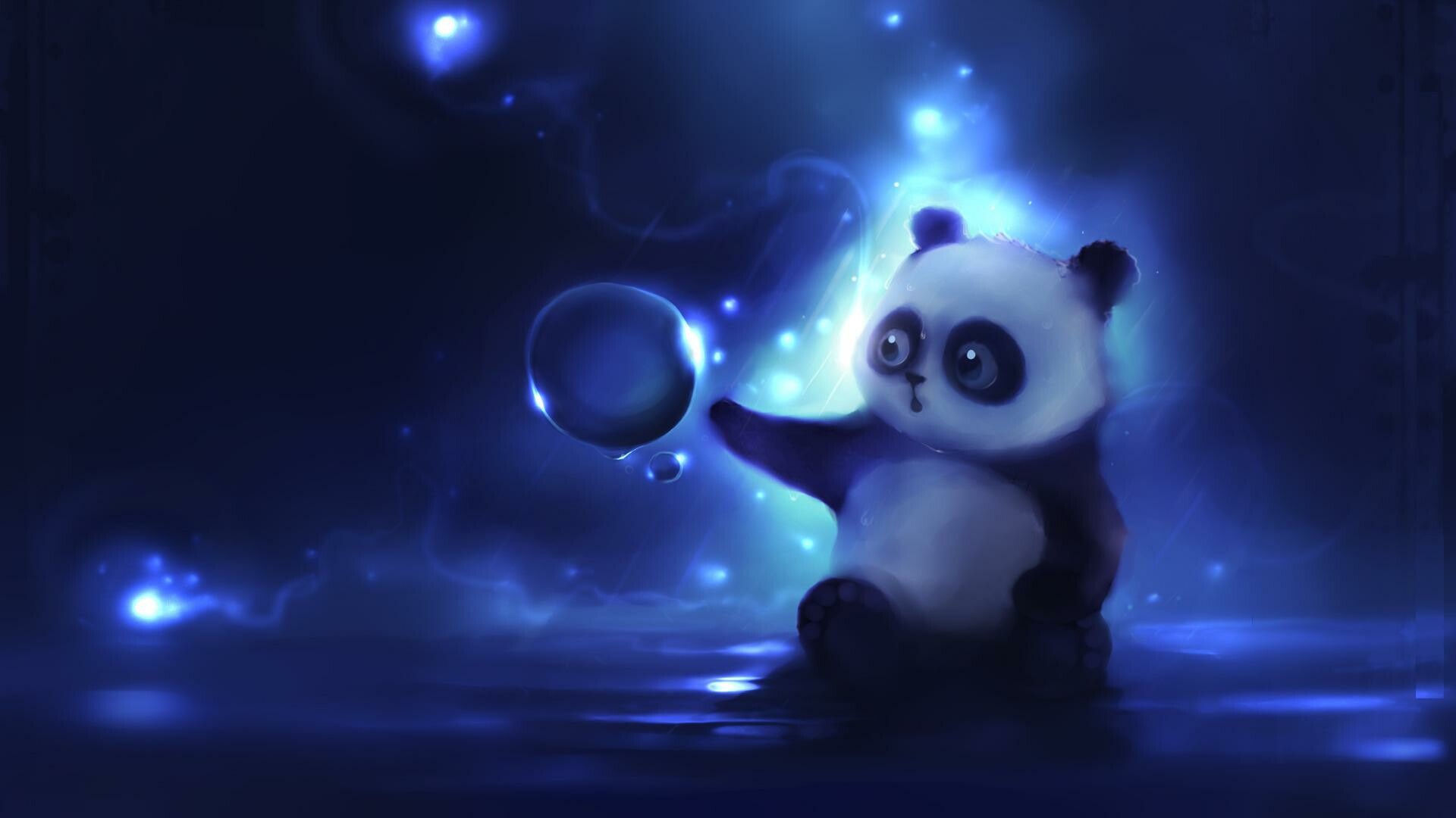 Moving panda wallpaper, Animated cuteness, Playful and fun, Lively backgrounds, 1920x1080 Full HD Desktop